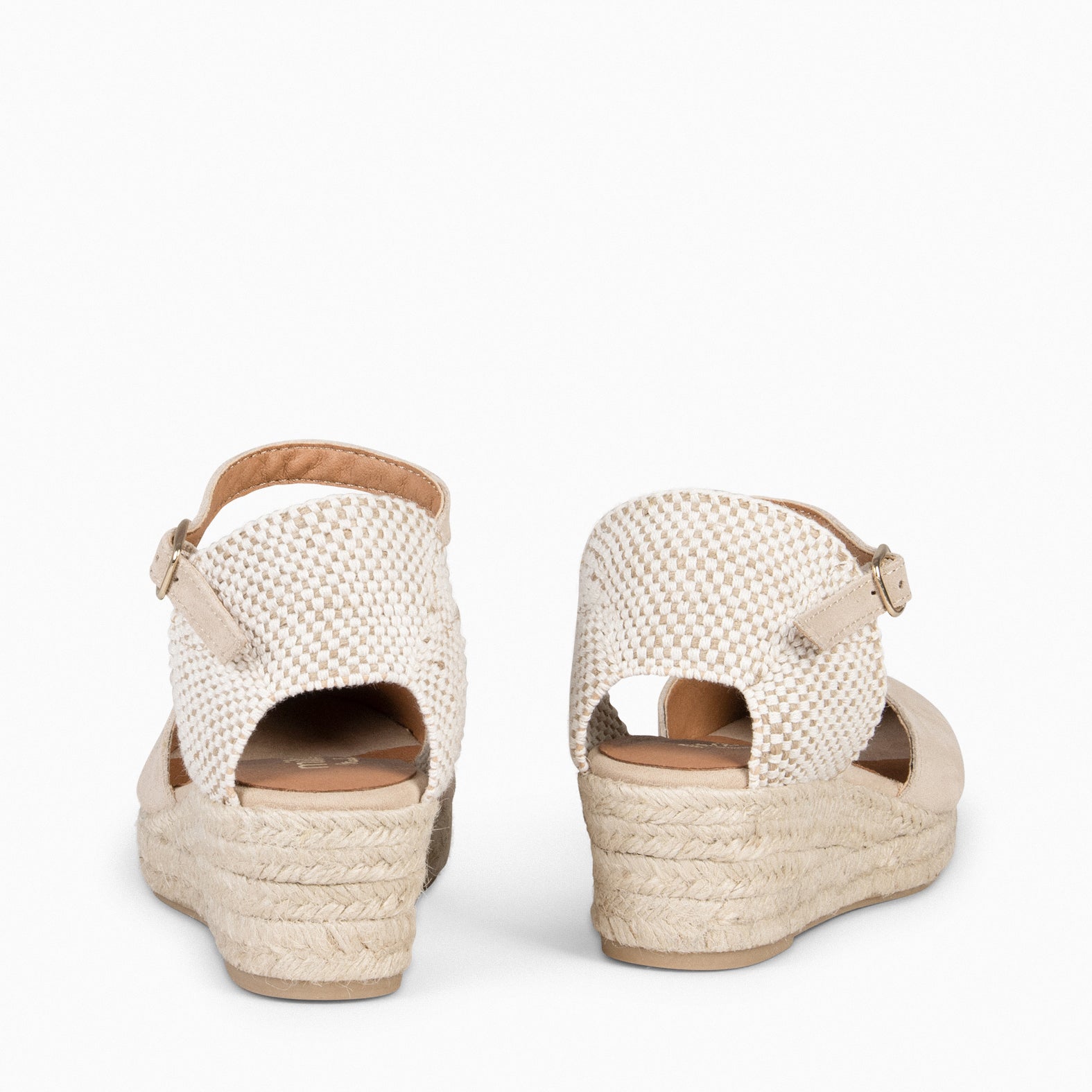 FORNELLS - Cuñas Bajas de Esparto BEIGE - miMaO ®