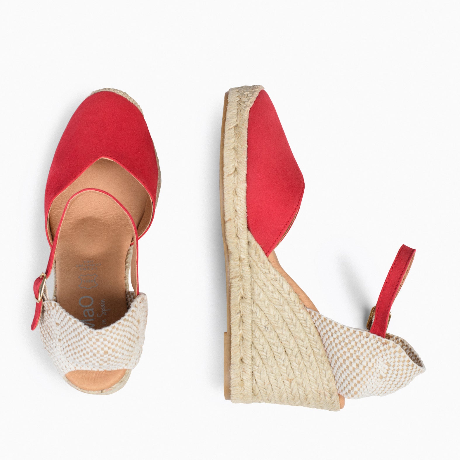 NERJA - RED WEDGE ESPADRILLE