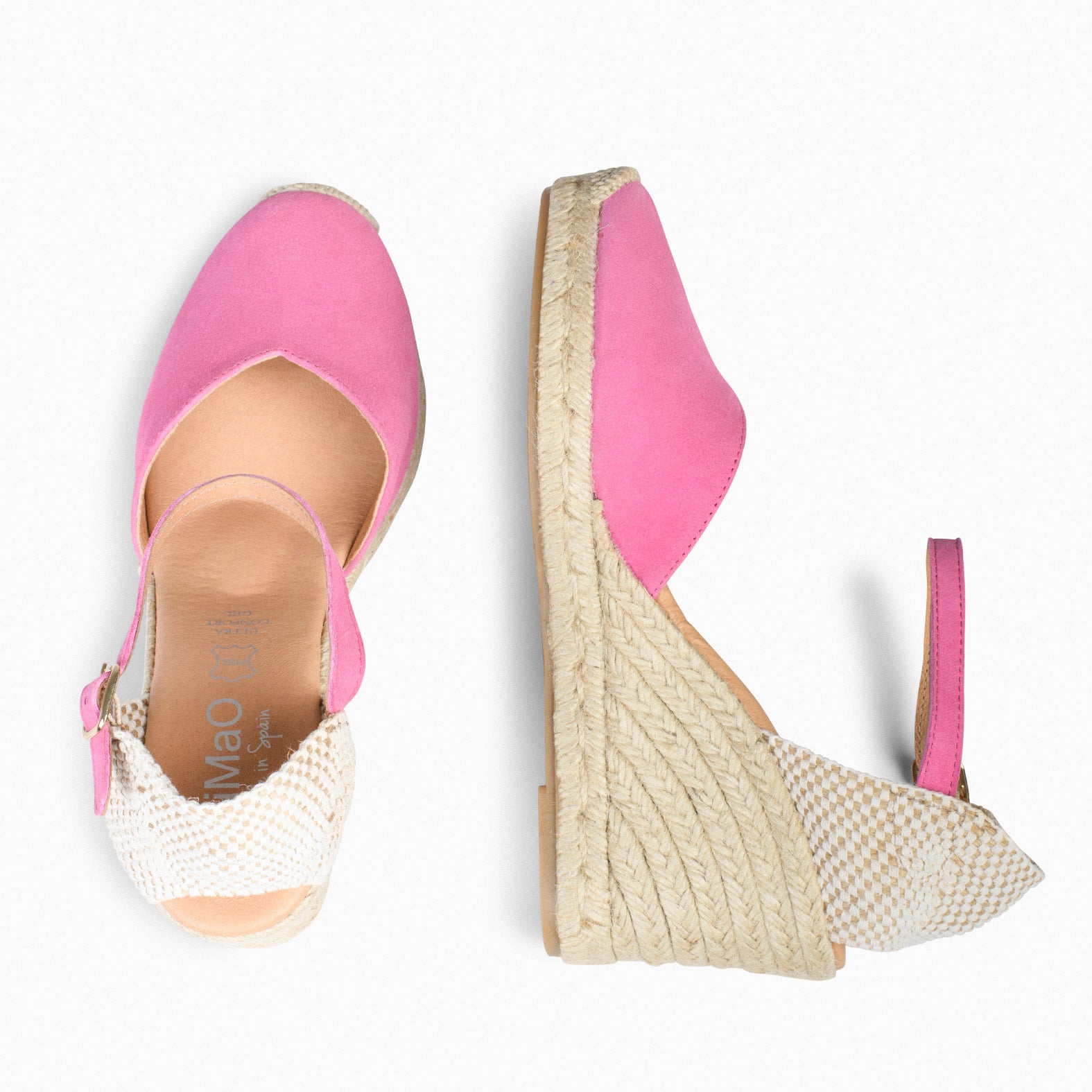 NERJA - PINK WEDGE ESPADRILLE