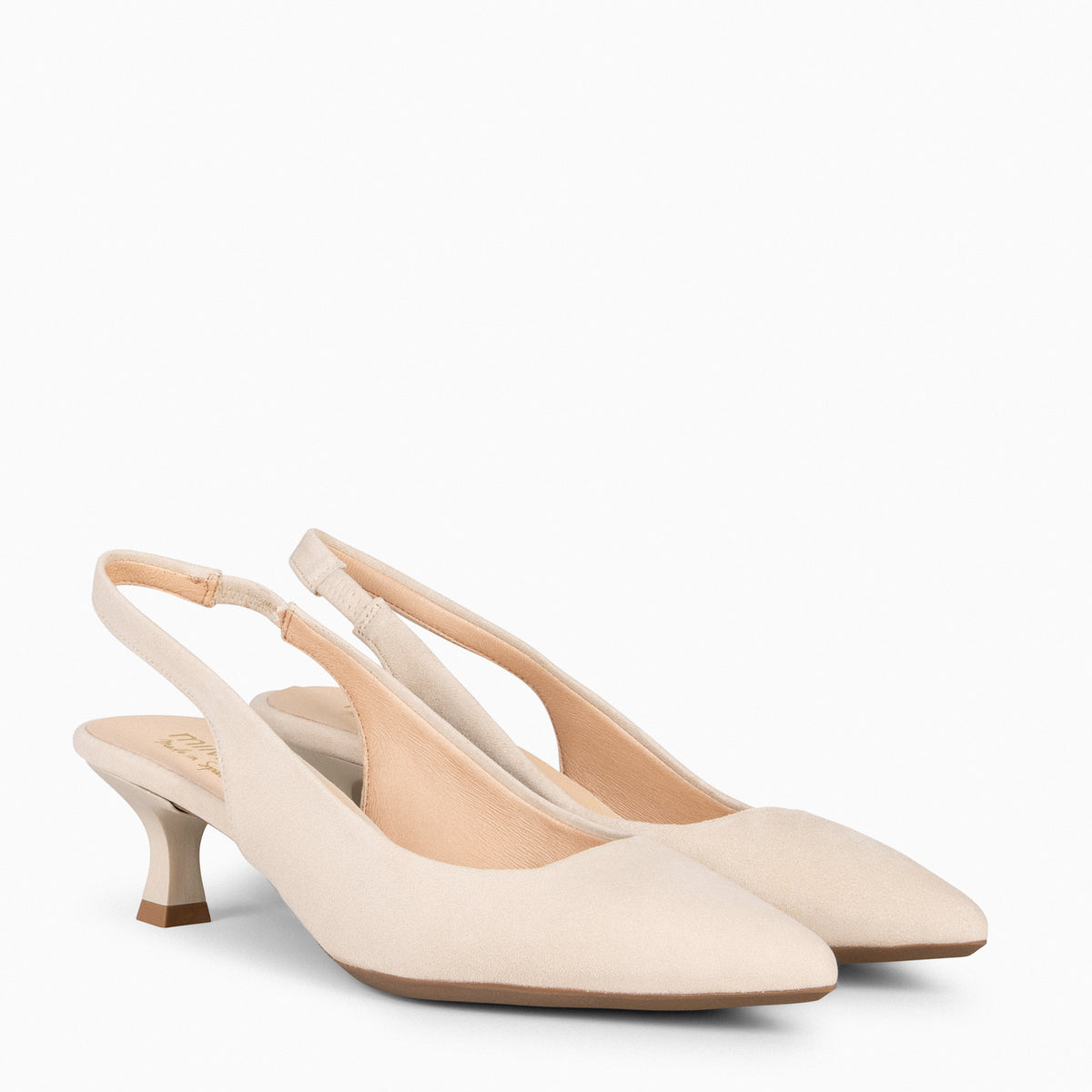 KITTEN – BEIGE low heel slingback