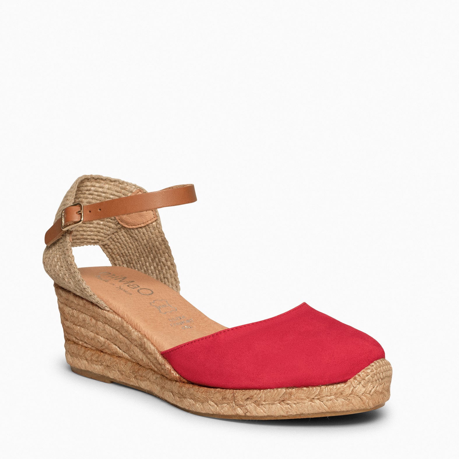 ALTEA - Cuñas de esparto bajas ROJO - miMaO ®