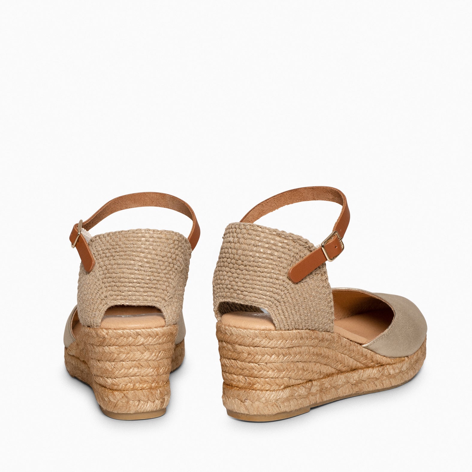 ALTEA - Cuñas de esparto bajas PLATINO - miMaO ®