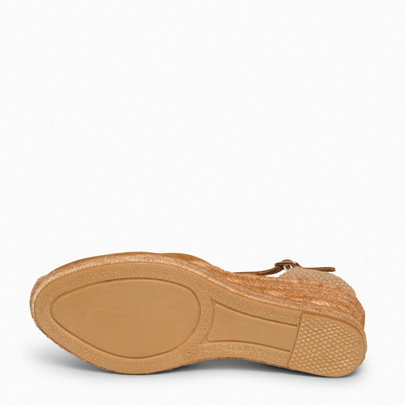 ALTEA – Espadrilles à talon compensé MARRON