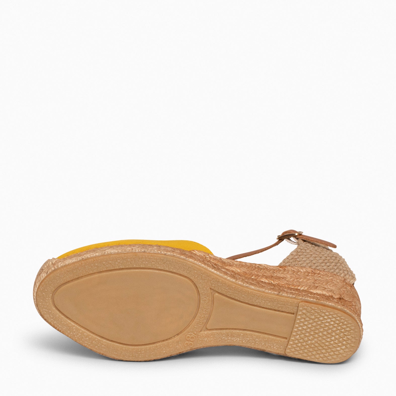 ALTEA – Espadrilles à talon compensé JAUNE