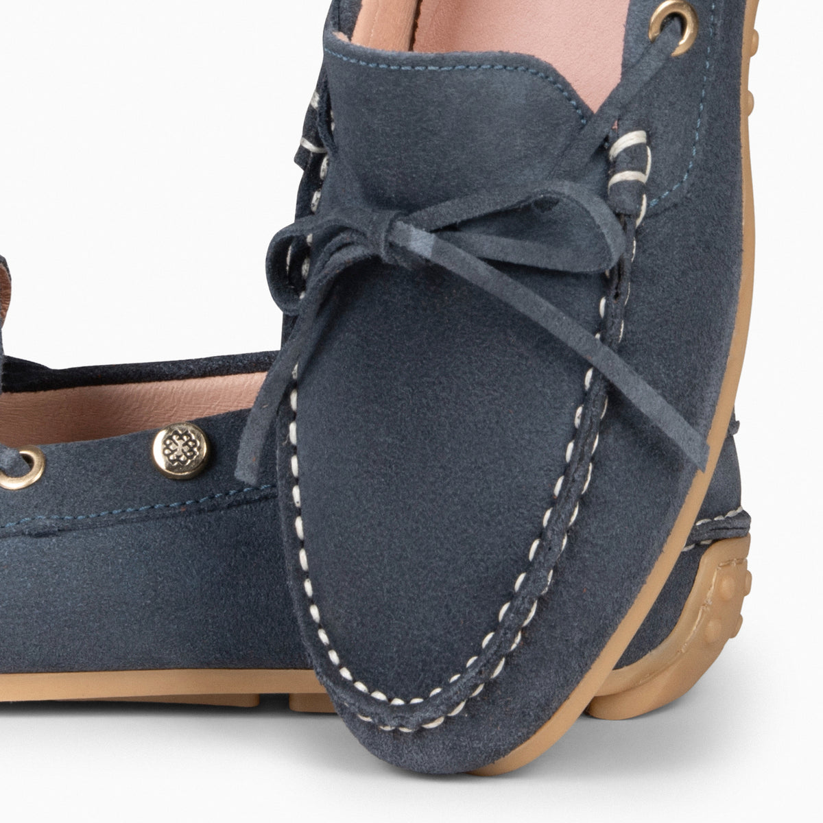 LAZO - Mocasines planos de mujer con plantilla extraíble MARINO