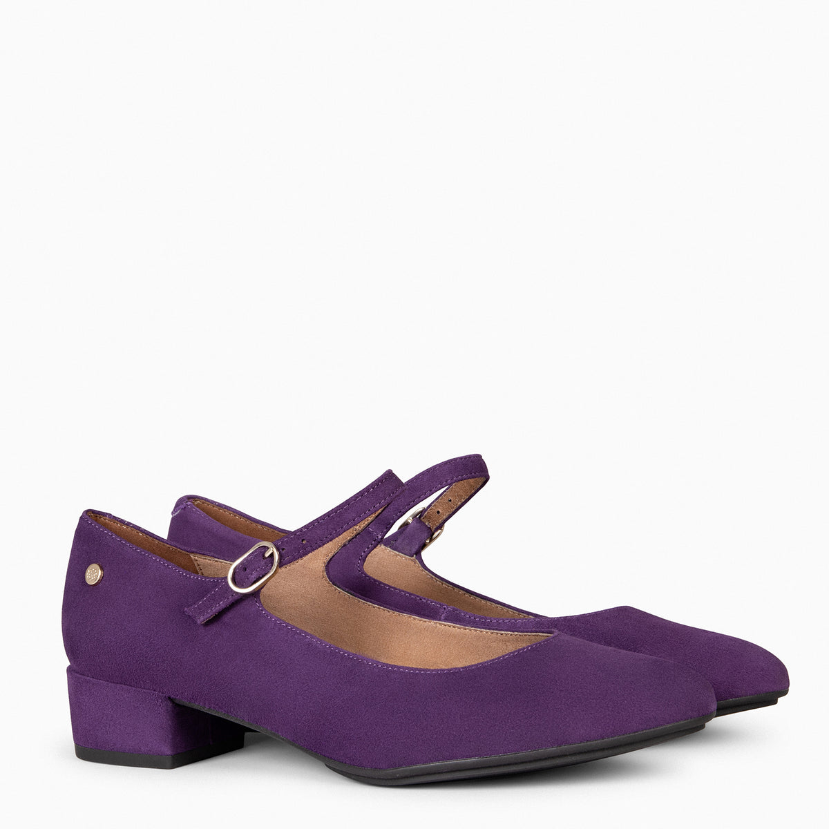 NORA – PURPLE Mary-jane with low heel