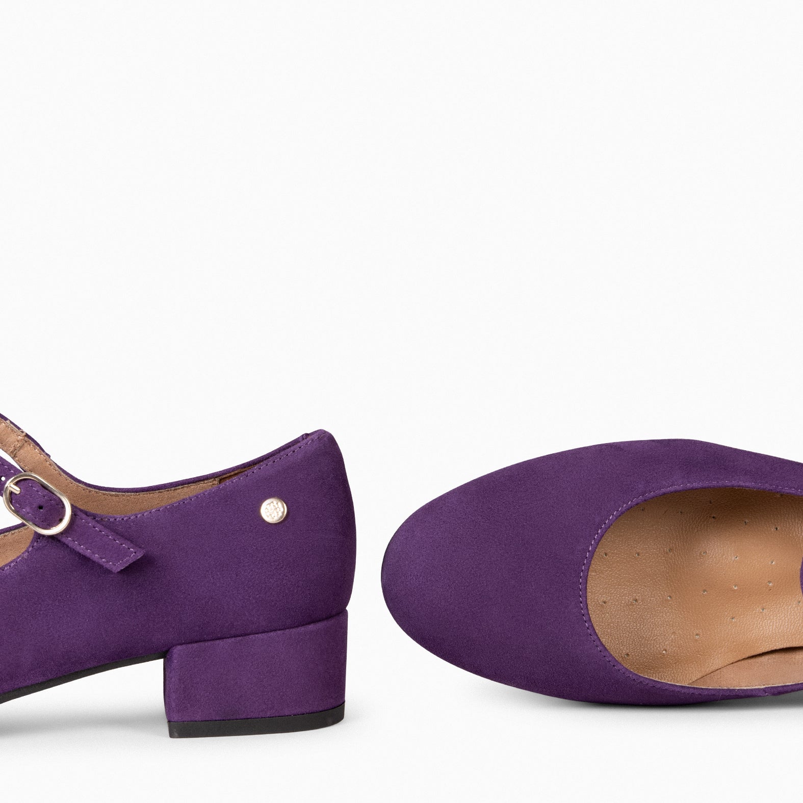 NORA – PURPLE Mary-jane with low heel