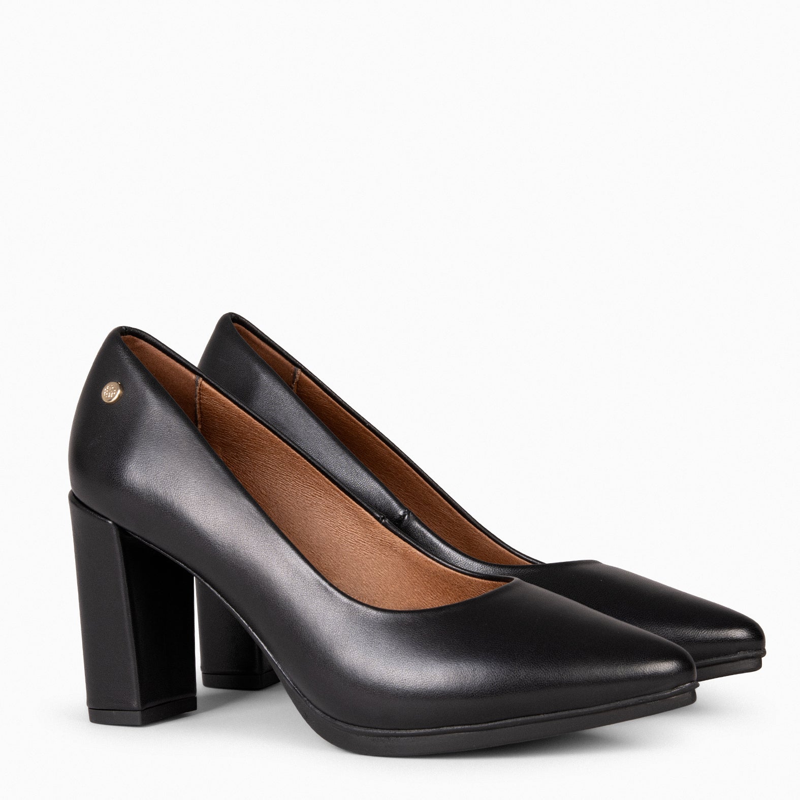 URBAN SALON - BLACK nappa leather high heel