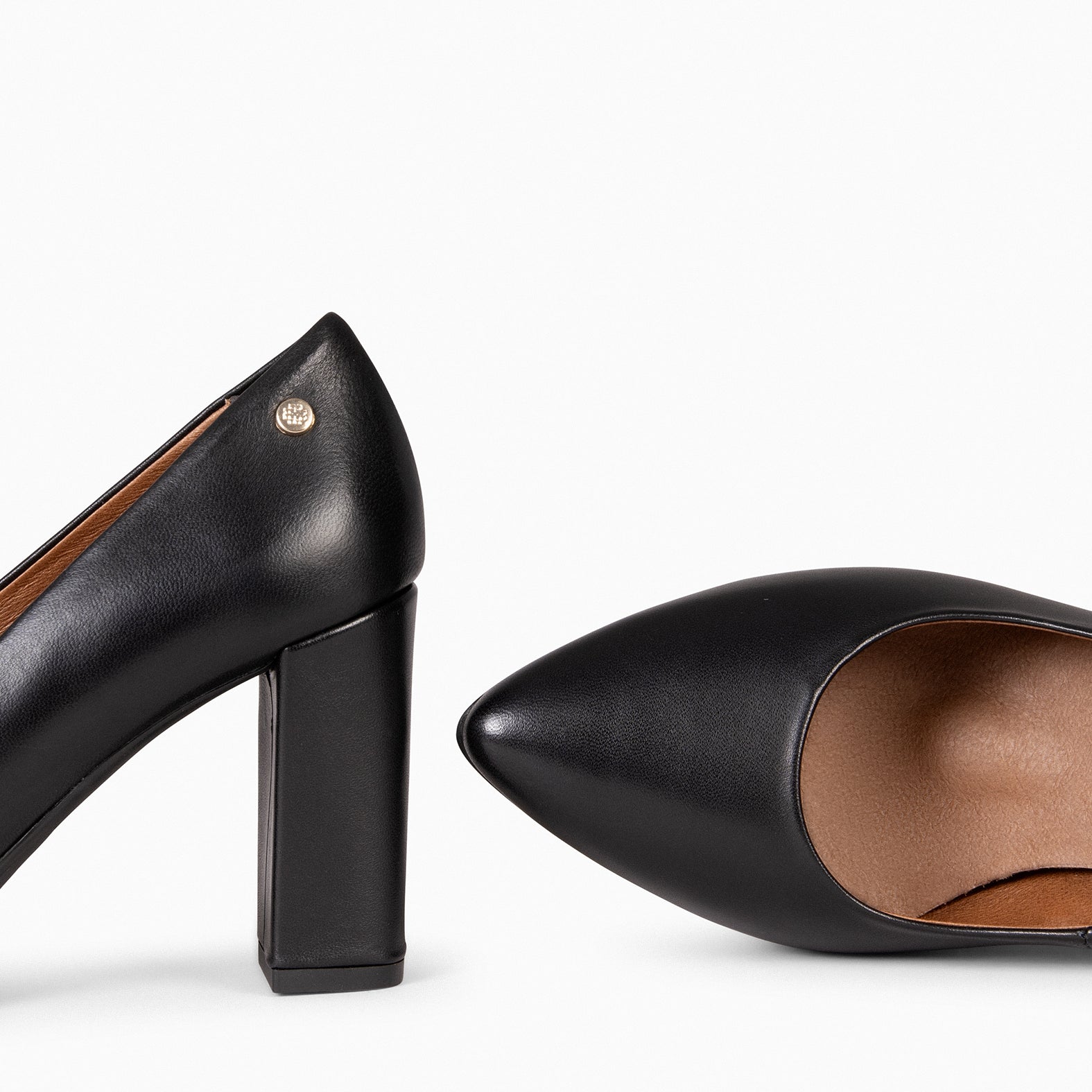 URBAN SALON - BLACK nappa leather high heel