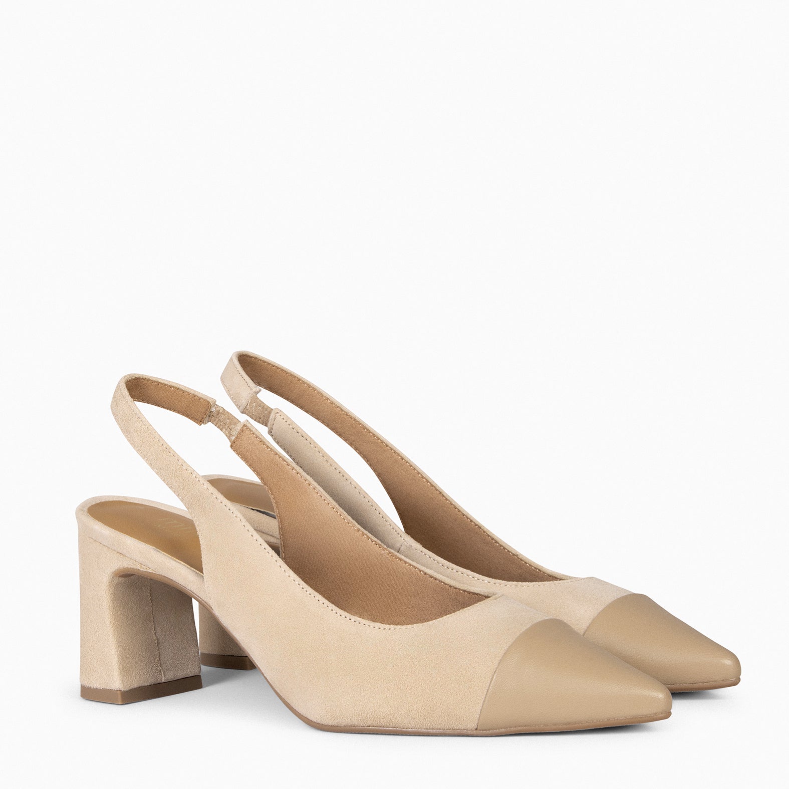 DIANA - BEIGE fine toe slingback