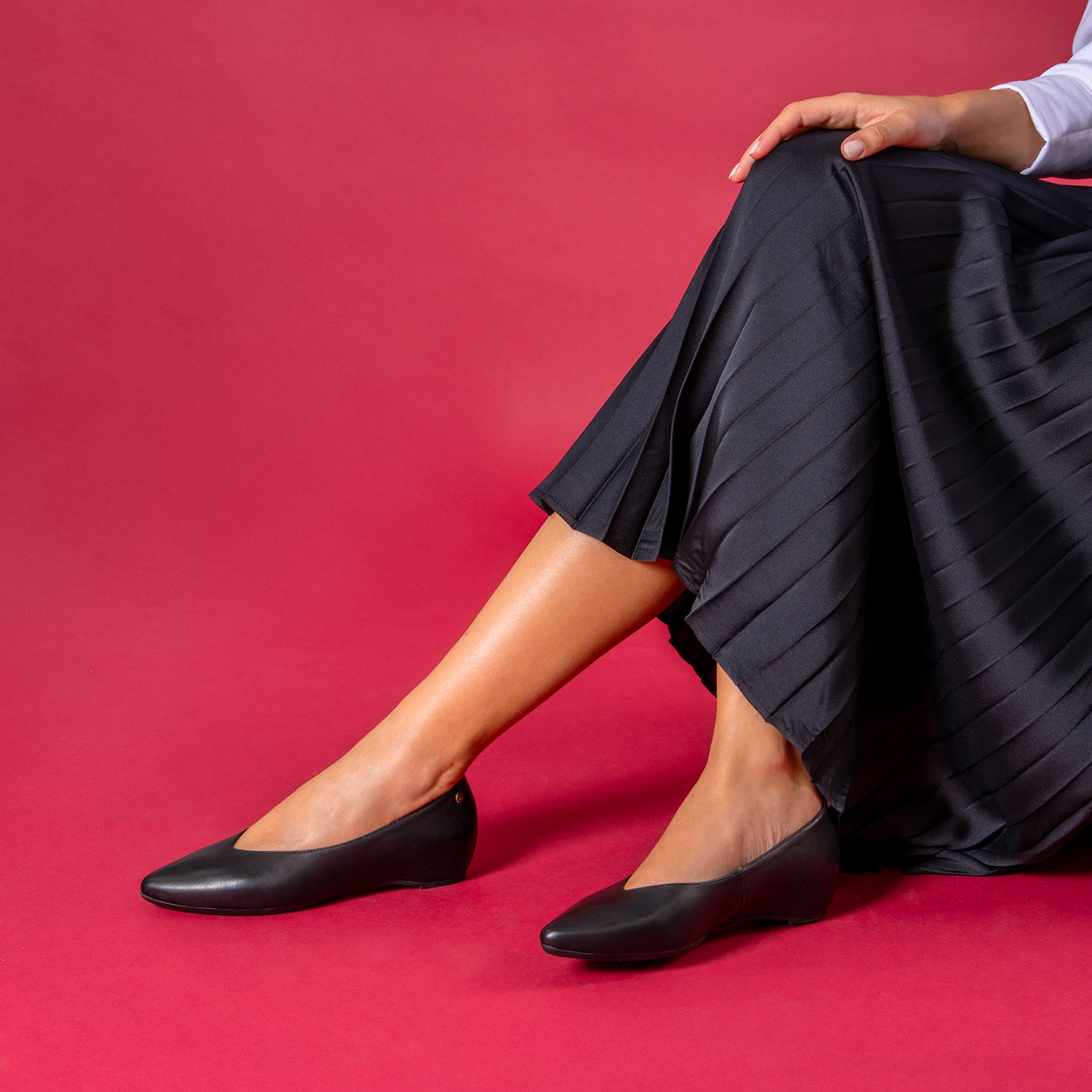 URBAN CUÑA - Zapatos con cuña interna NUDE