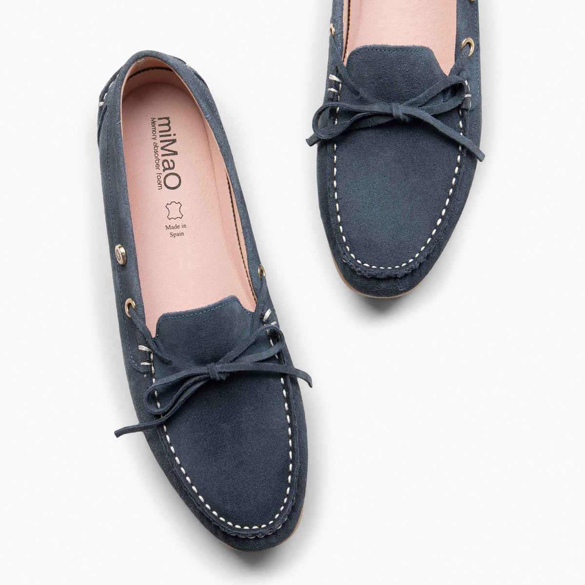 LAZO - Mocasines planos de mujer con plantilla extraíble MARINO