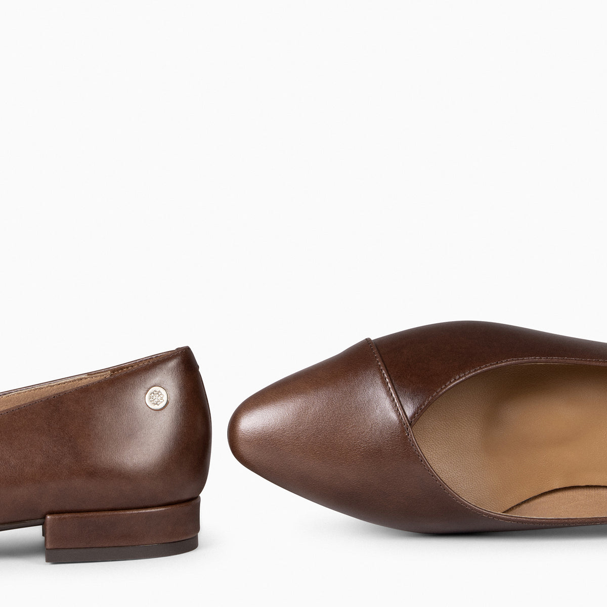 MARIE - BROWN Low heel ballerinas