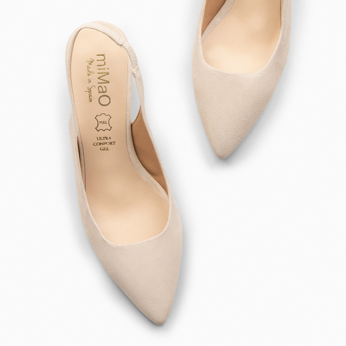 KITTEN – BEIGE low heel slingback