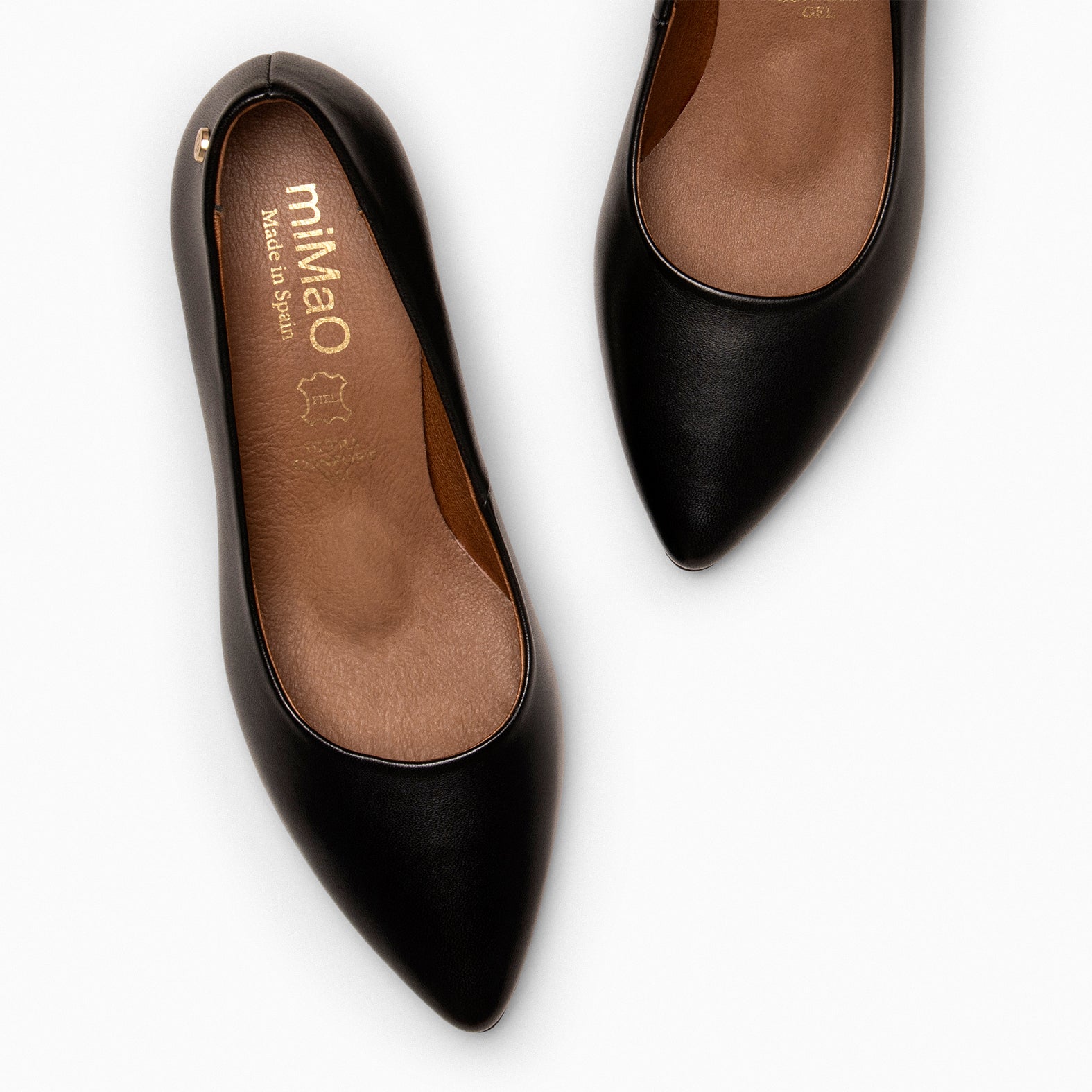 URBAN S SALON - BLACK nappa leather mid heel