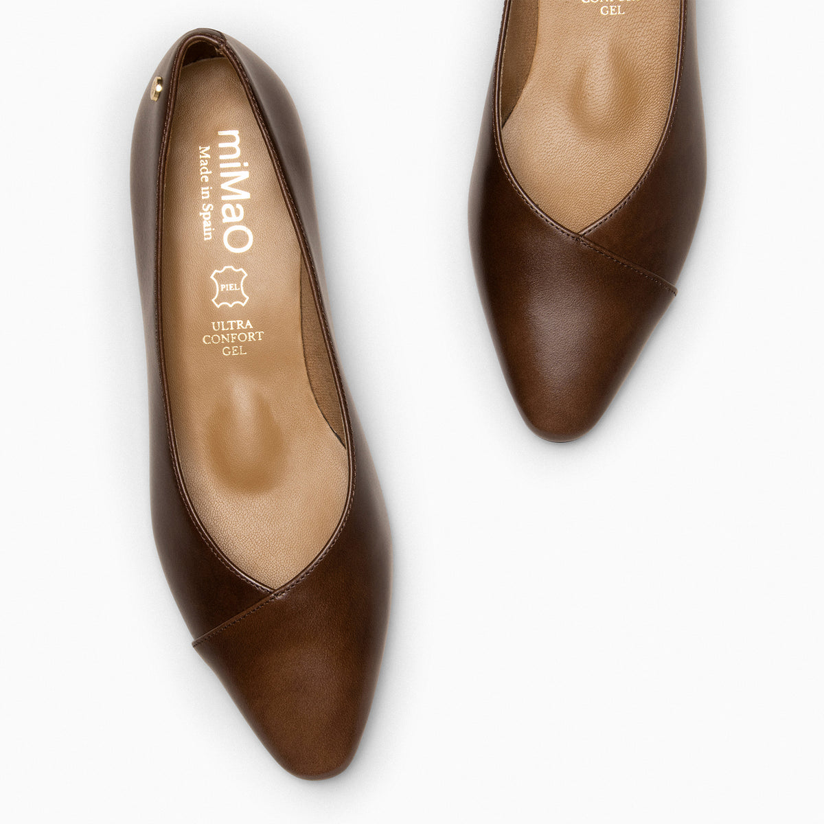 MARIE - BROWN Low heel ballerinas