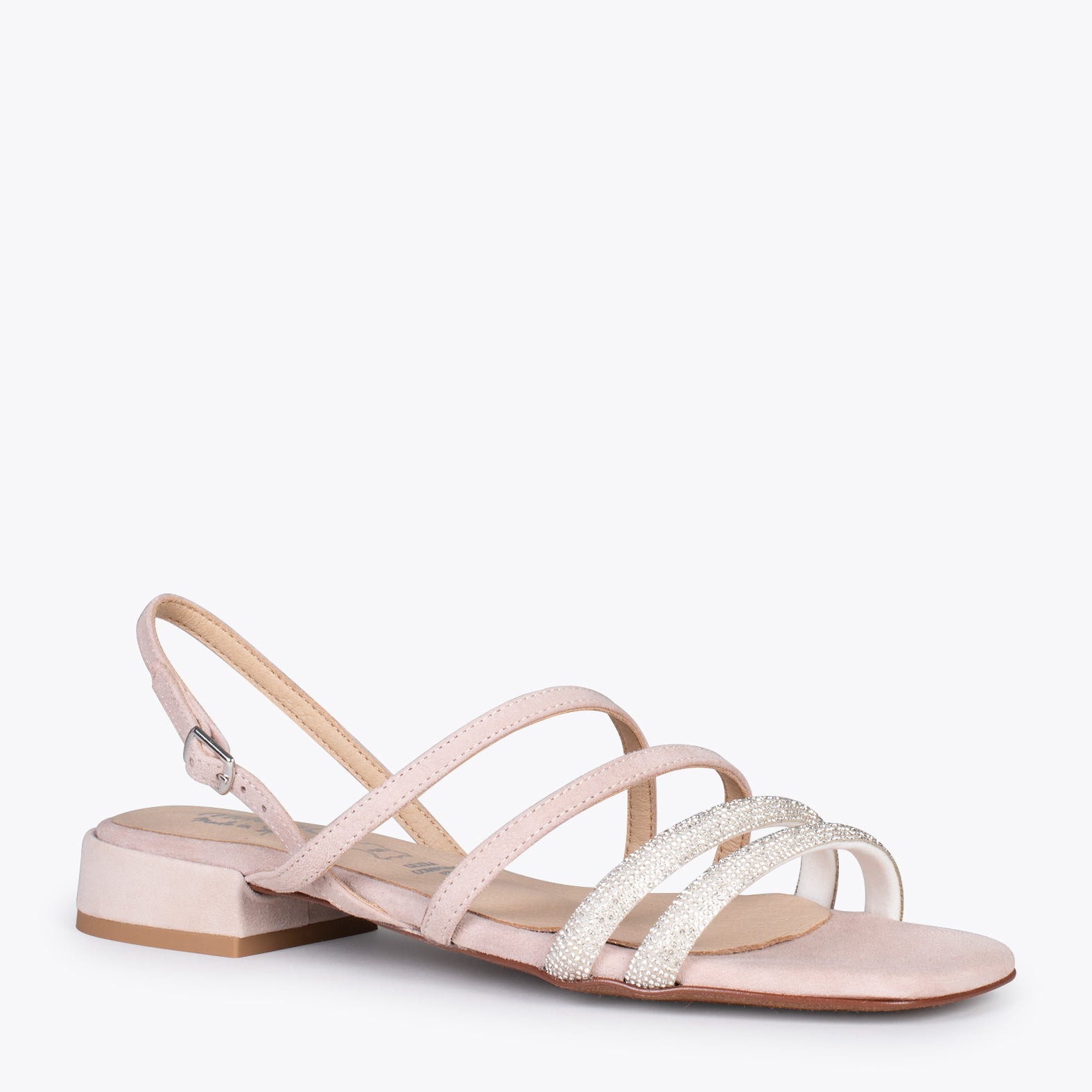 OSLO - Sandalias planas NUDE