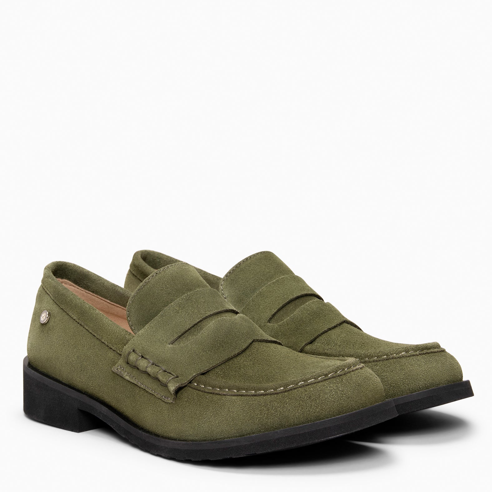 HARVARD - Mocasines planos de piel KAQUI