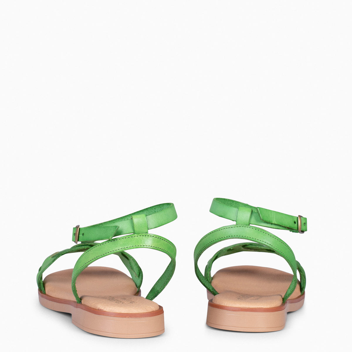 ARECA - Sandalias planas mujer VERDE
