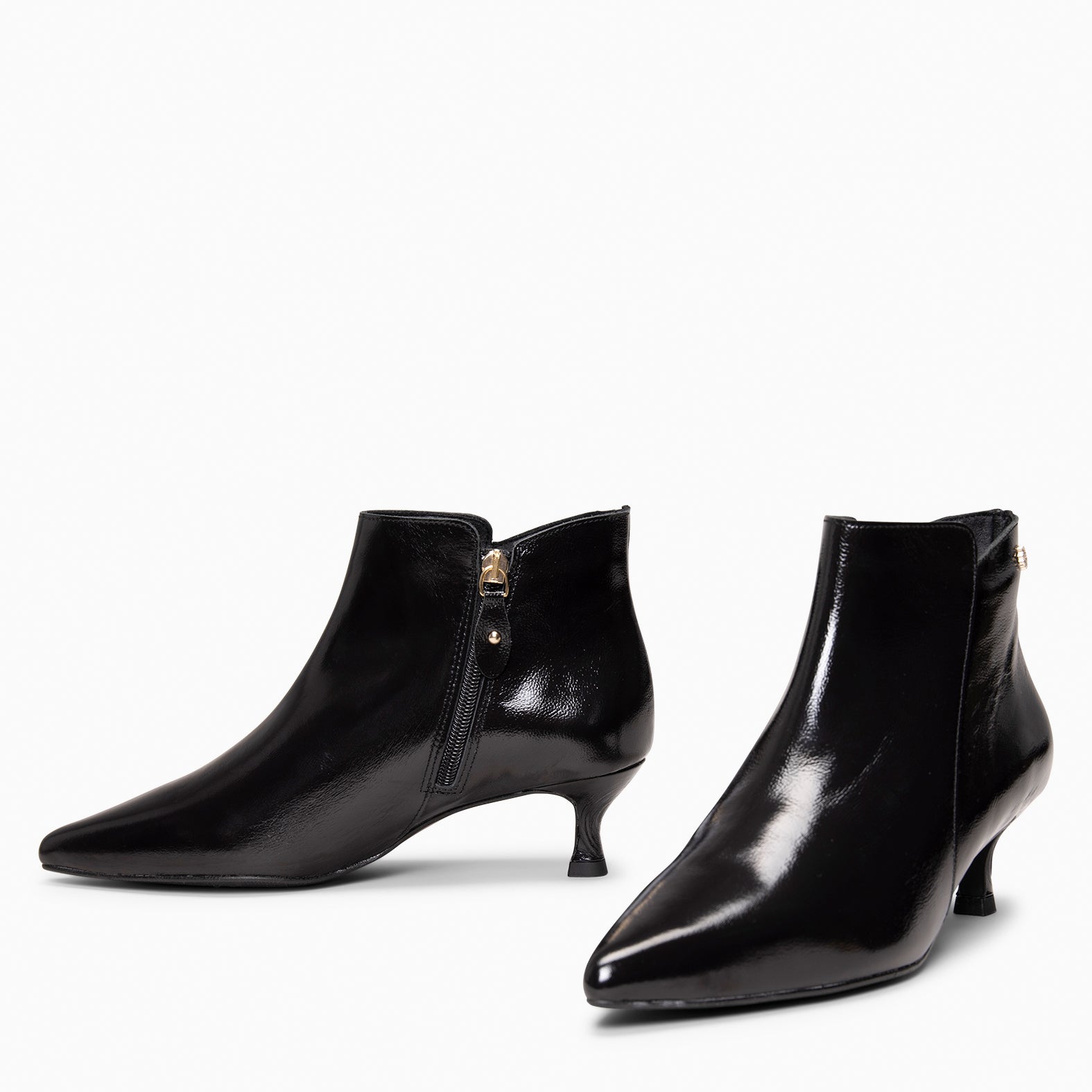 ROYAL – Botines tacón bajo NEGRO