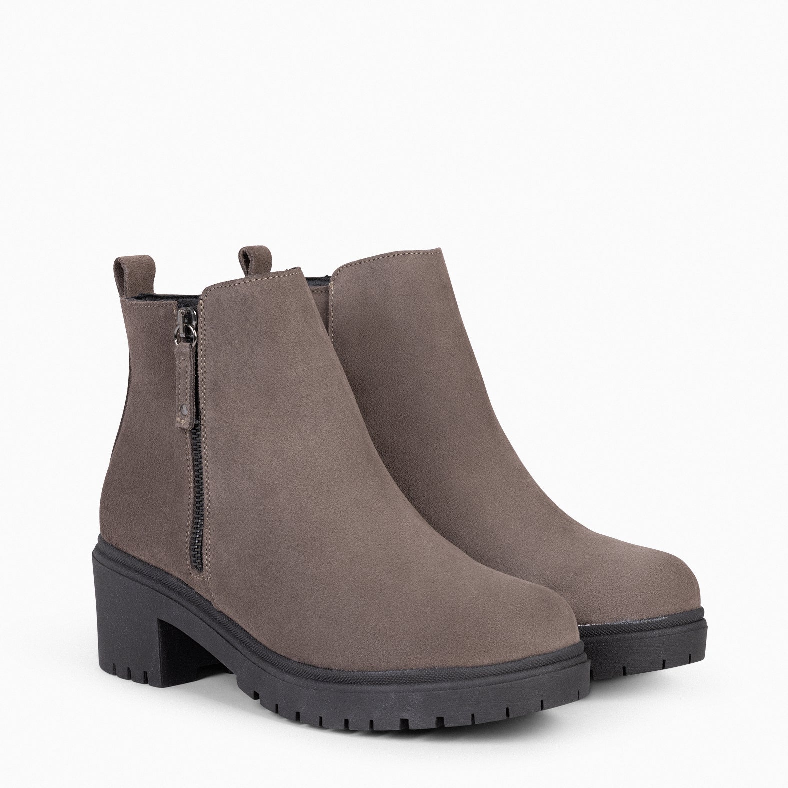 POP - Botín de piel TAUPE Hidrófugo - miMaO ®