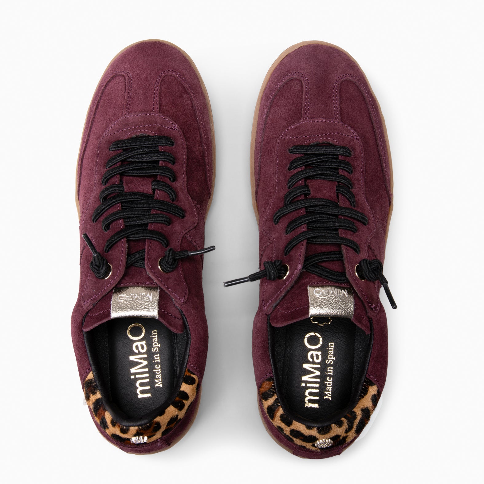 STÜDIO 01 - BURGUNDY Suede sneakers