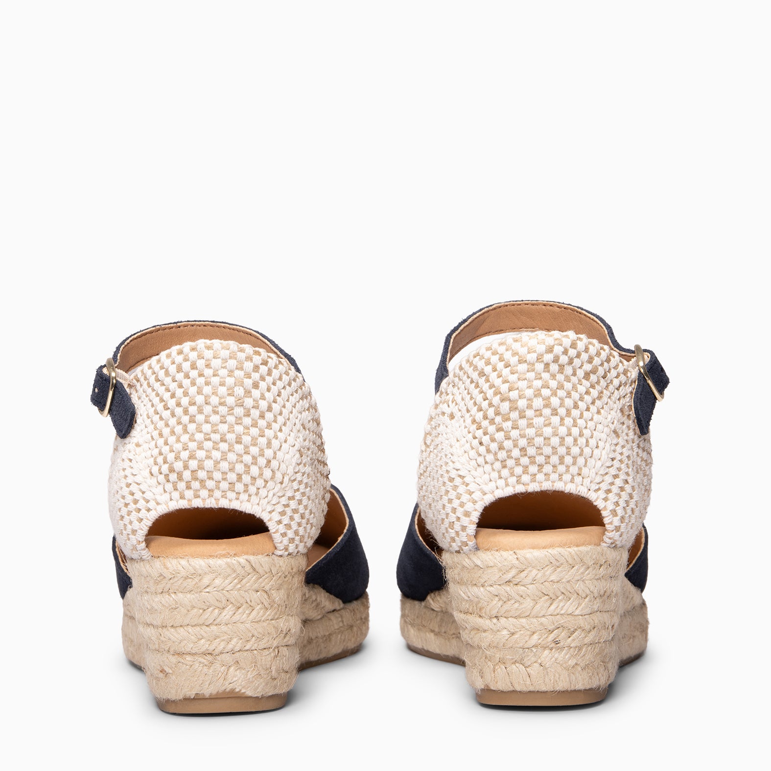 ICA - Espadrilles à petit talon BLEU MARINE