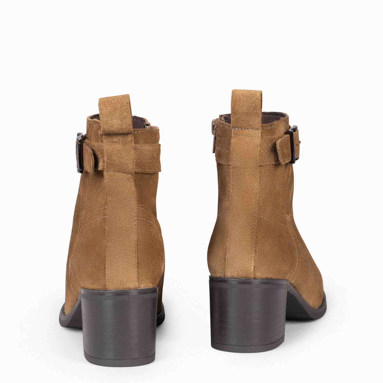 SEATTLE - Botines serraje mujer en color CAMEL - miMaO ®