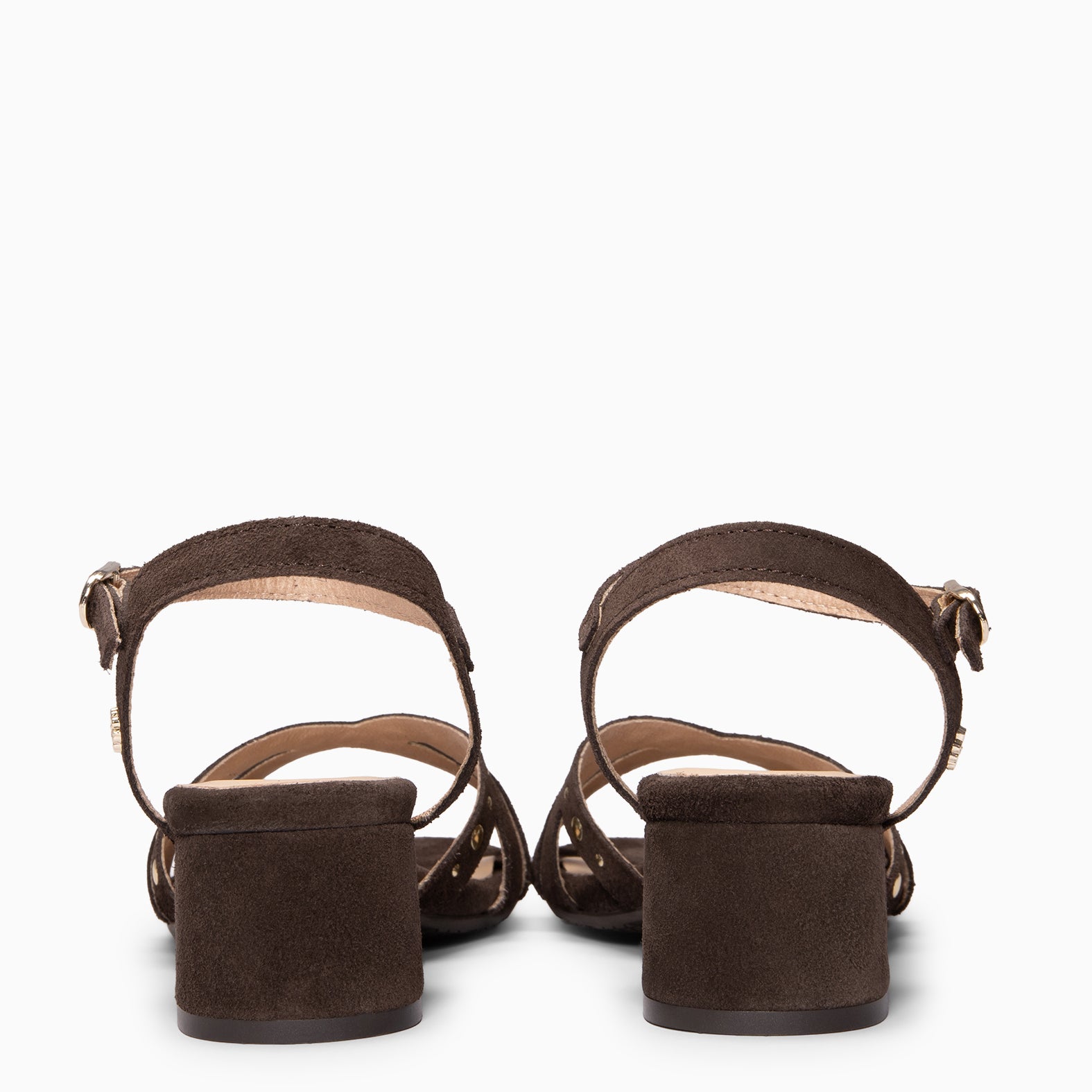 DAISY - Sandalias de tacón medio MARRON
