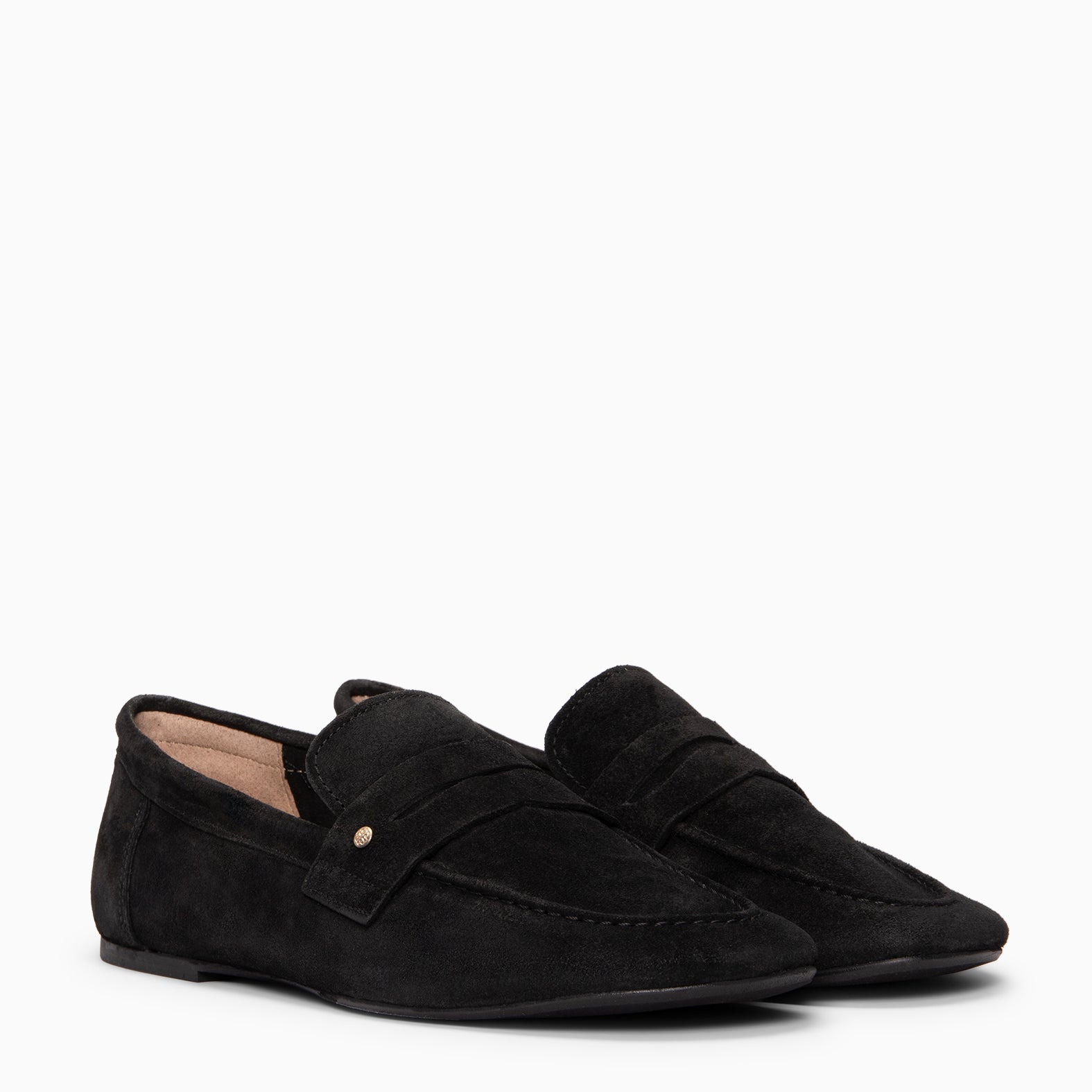 TIERRA - Mocasines de ante Baresoft NEGRO