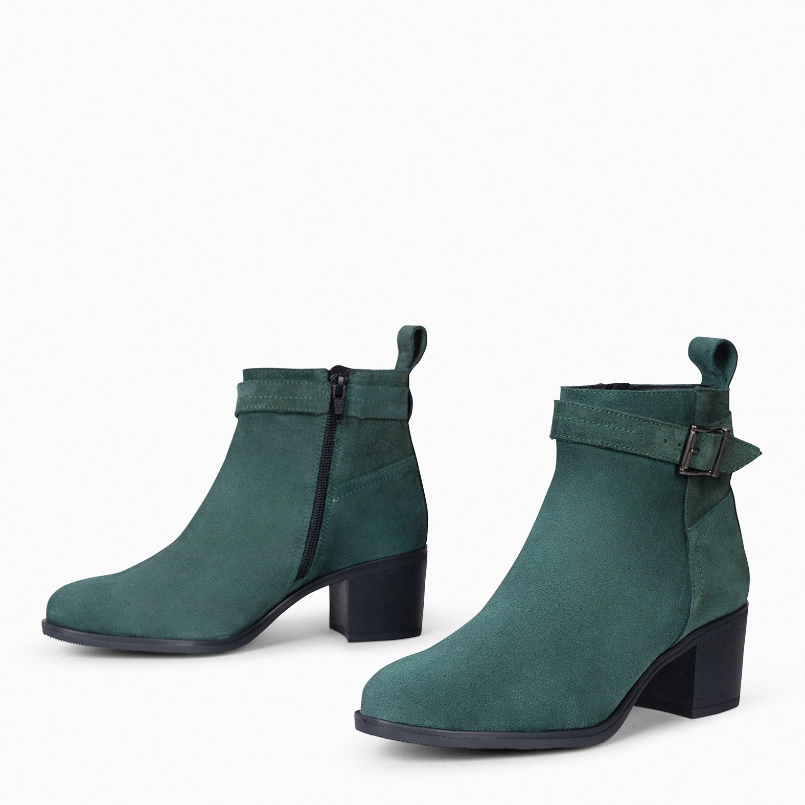 SEATTLE - Botines serraje mujer en color VERDE