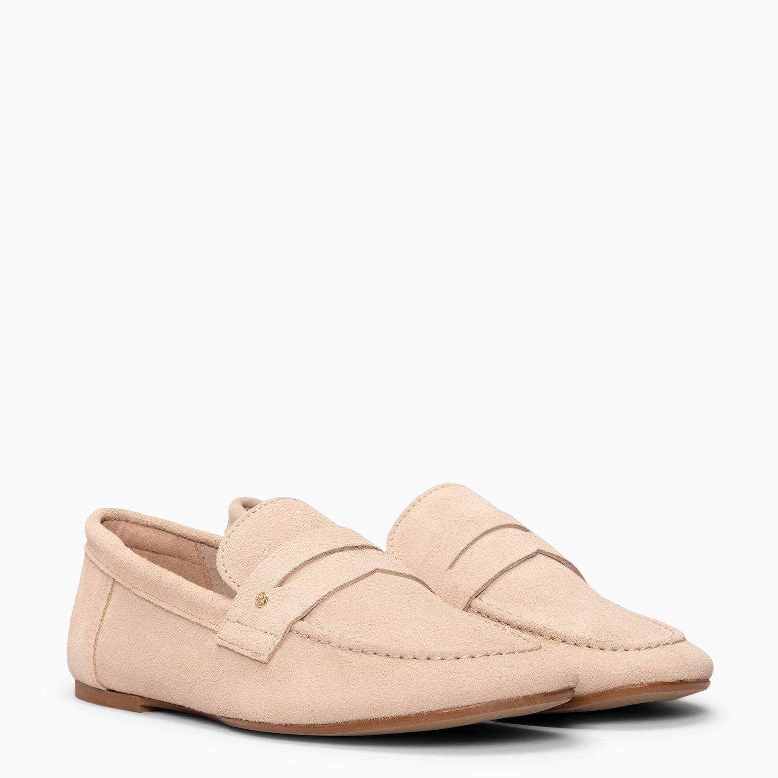 TIERRA - Mocasines de ante Baresoft BEIGE