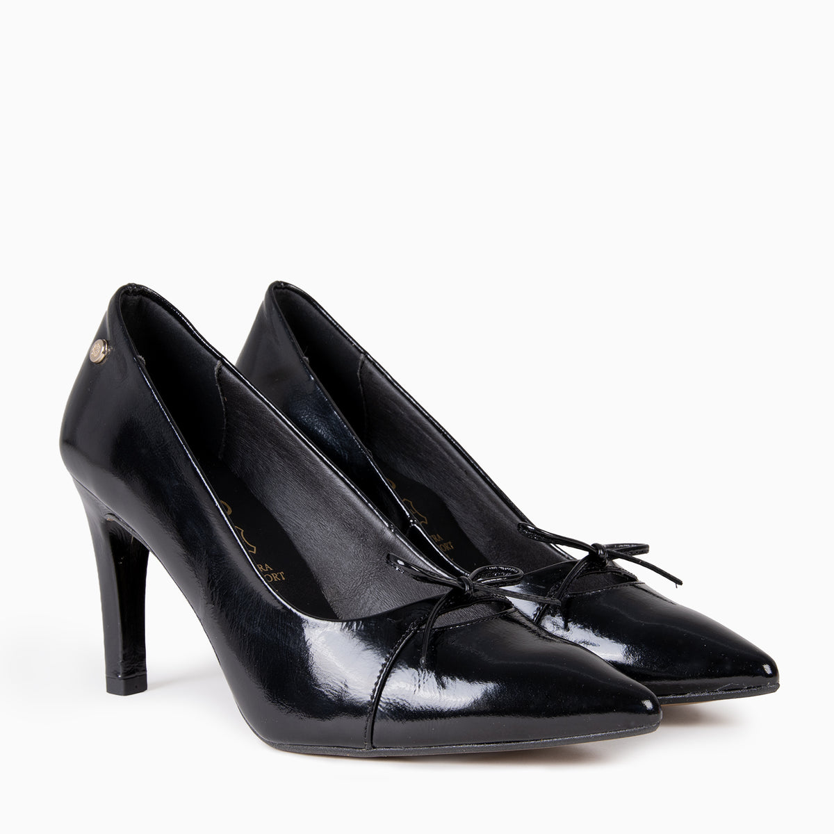 CHARLOTTE - Zapatos de tacón alto con lazo NEGRO