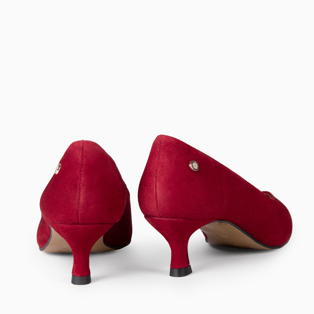 ESTHER – Sapato de salto baixo para mulher VERMELHO