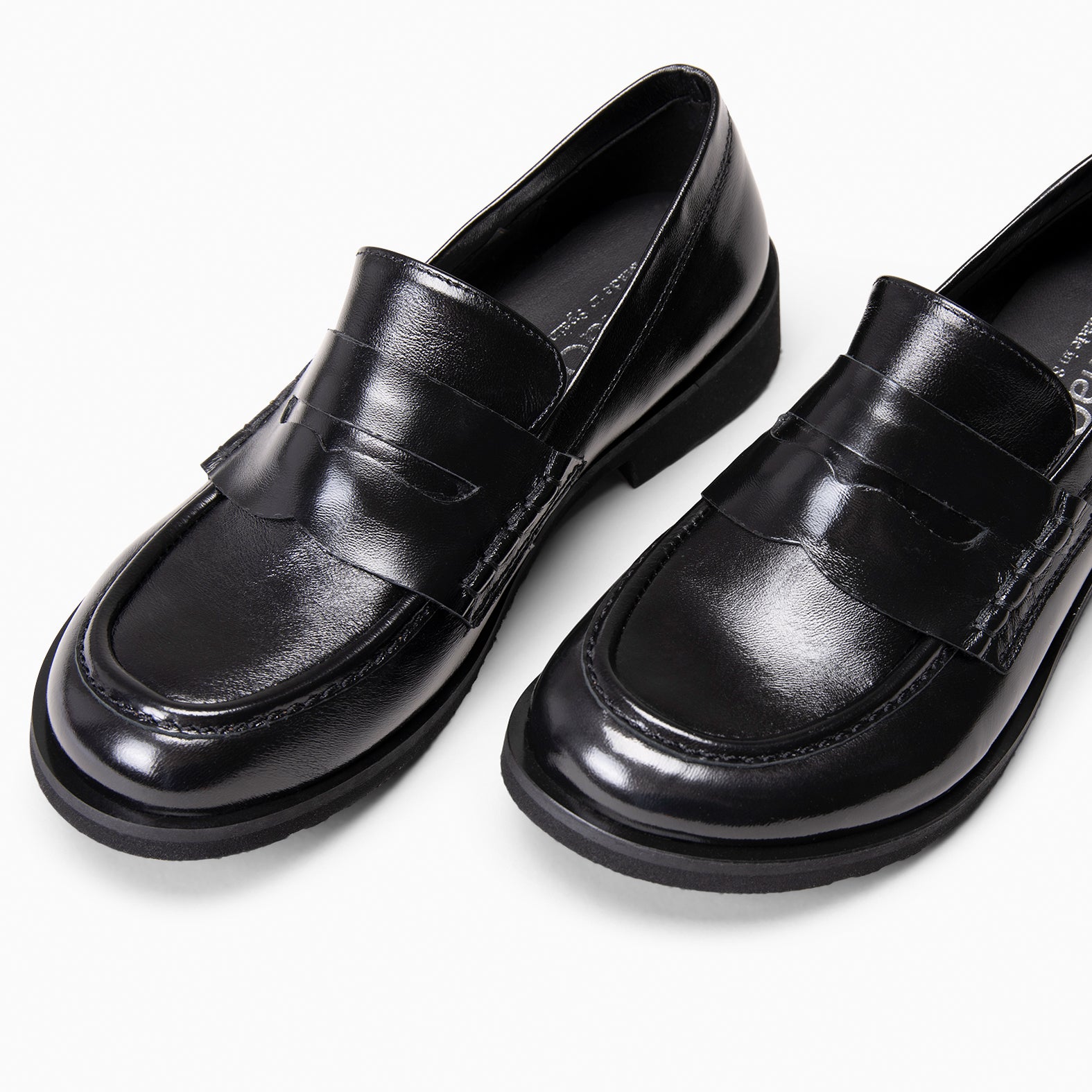 HARVARD - Mocasines planos de piel NEGRO - miMaO ®