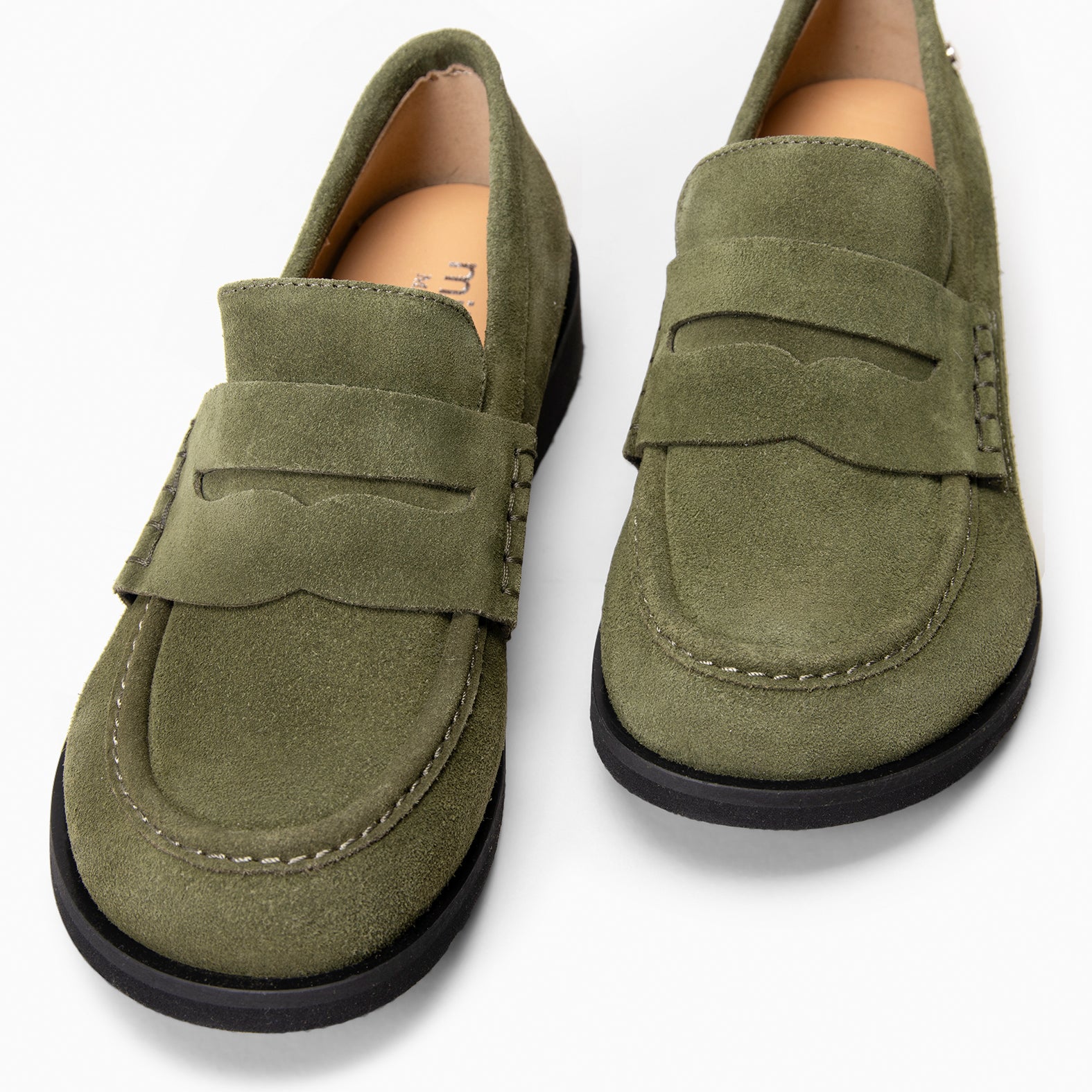 HARVARD - Mocasines planos de piel KAQUI