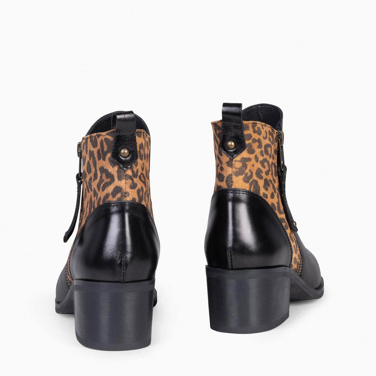 REBECCA – LEOPARD Women Heeled Booties