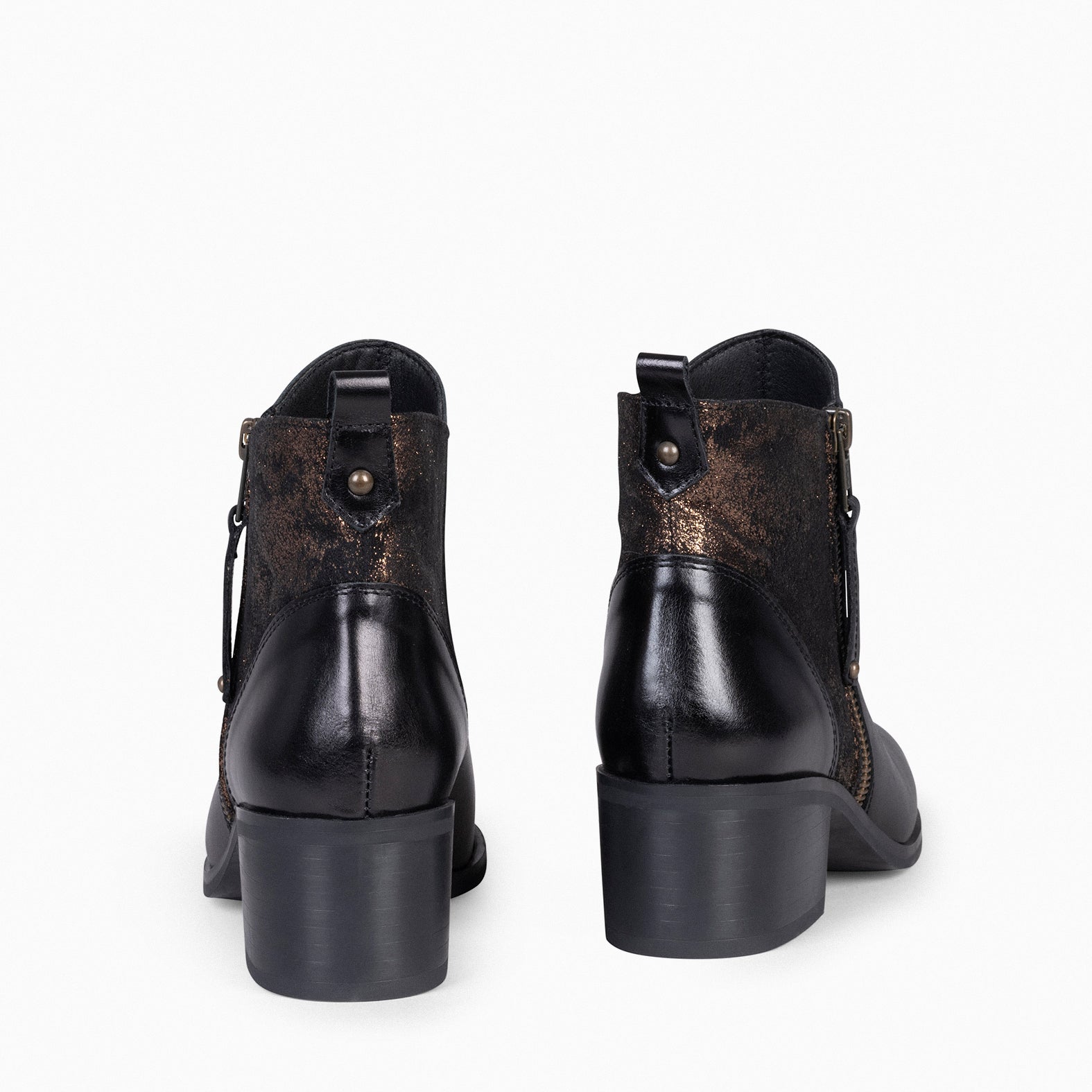 REBECCA – BRONZE Women Heeled Booties