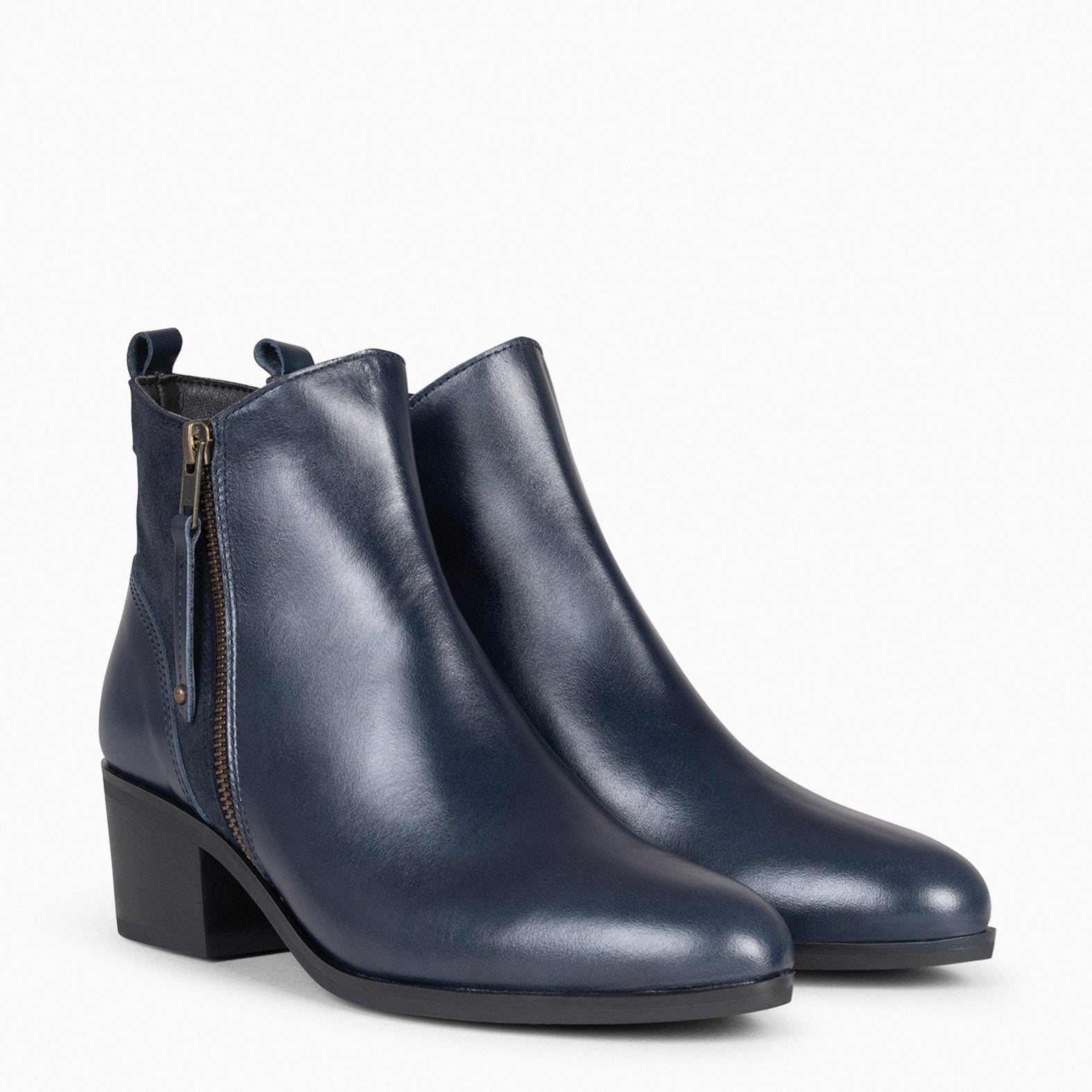 REBECCA - Botines con Tacón para Mujer MARINO