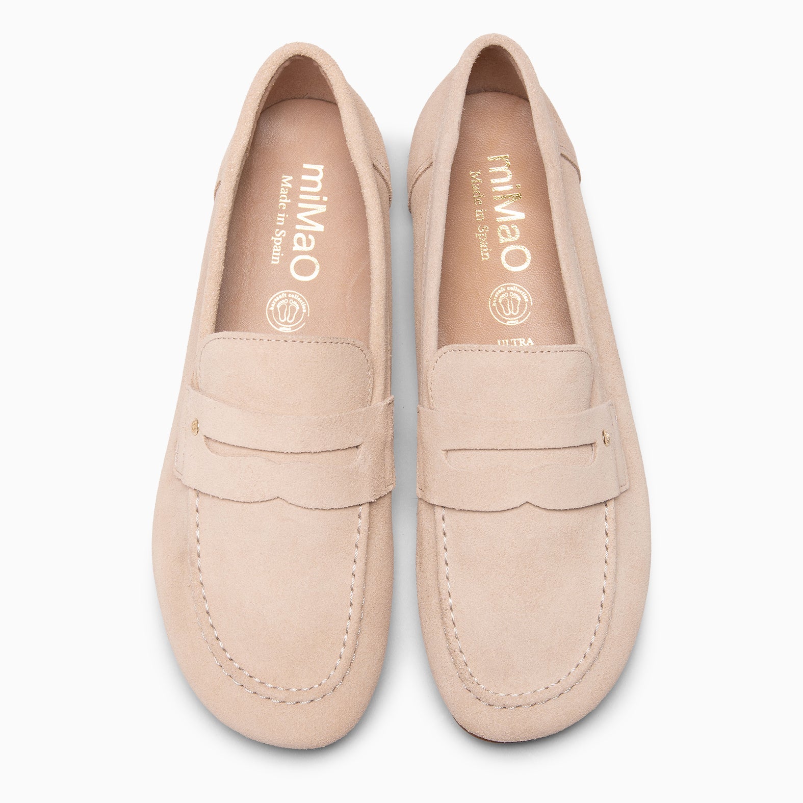TIERRA - Mocasines de ante Baresoft BEIGE