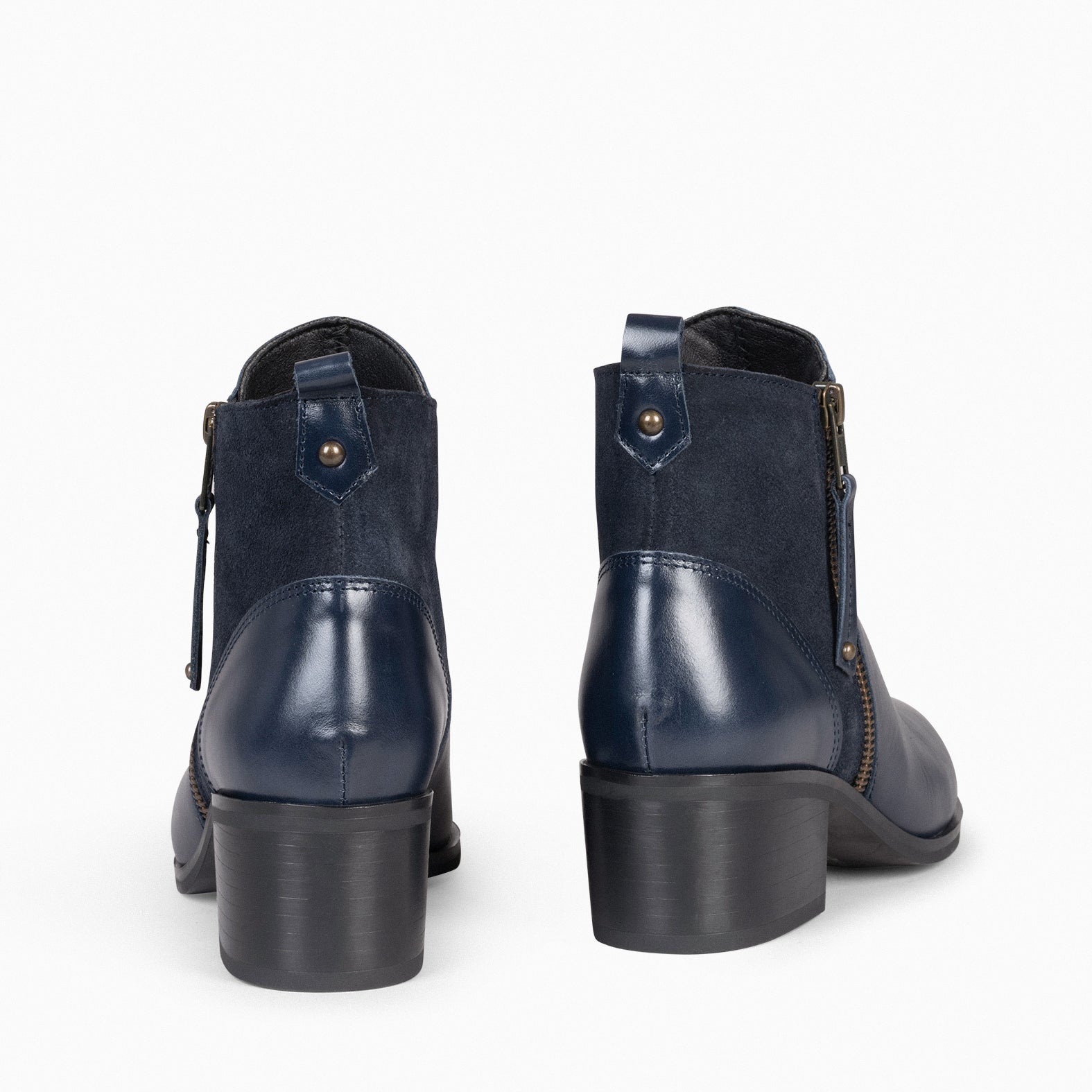 REBECCA - Botines con Tacón para Mujer MARINO