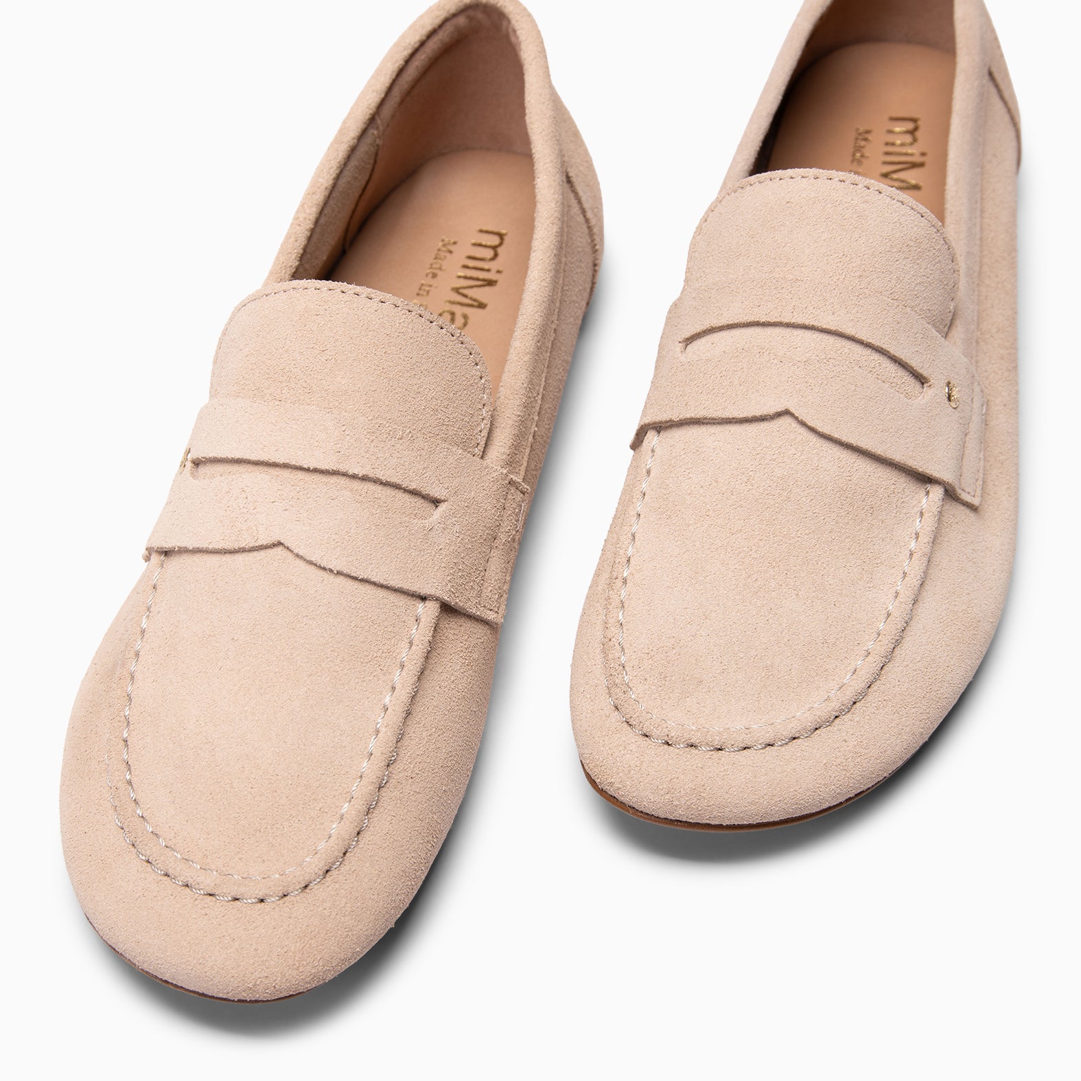 TIERRA - Mocasines de ante Baresoft BEIGE