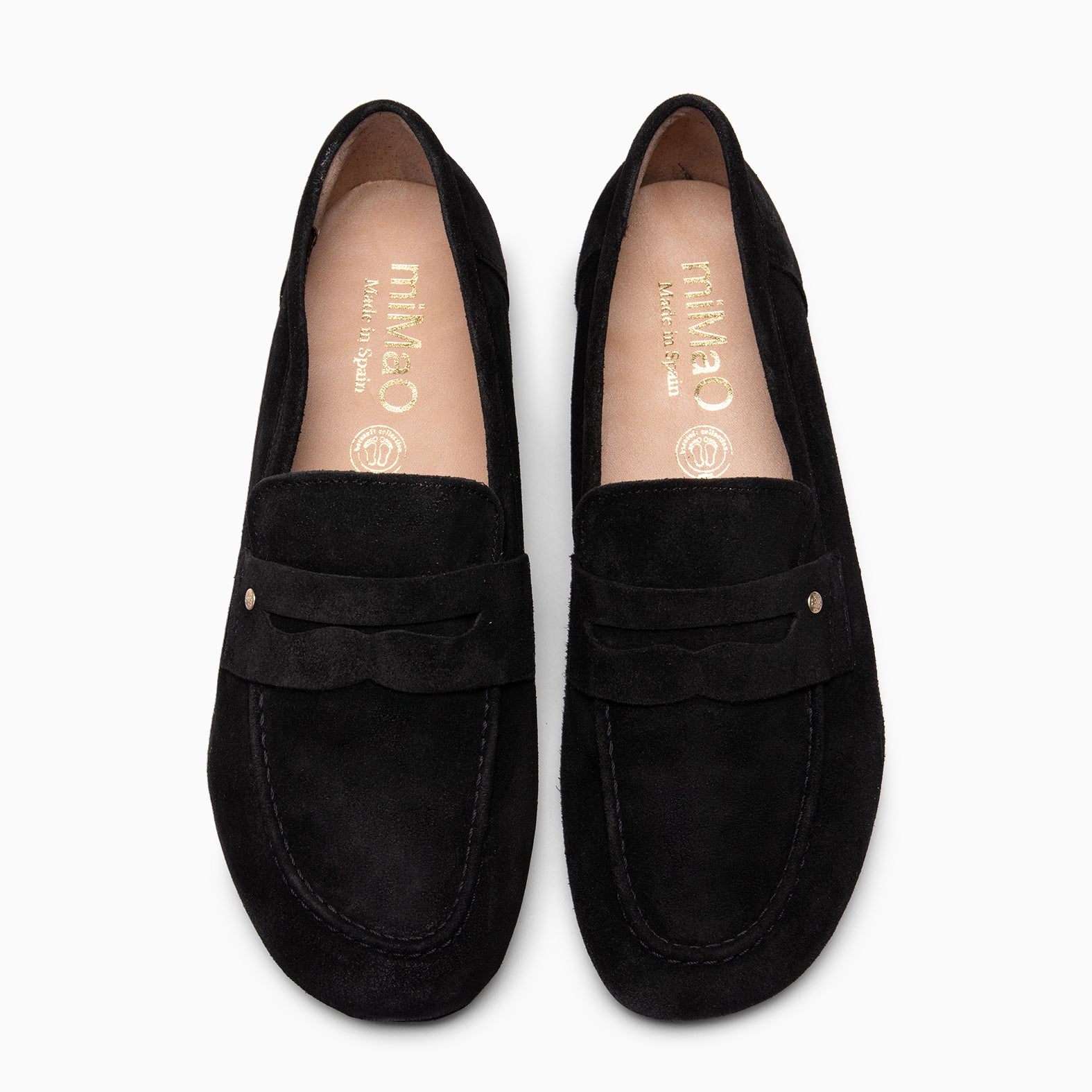 TIERRA - Mocasines de ante Baresoft NEGRO