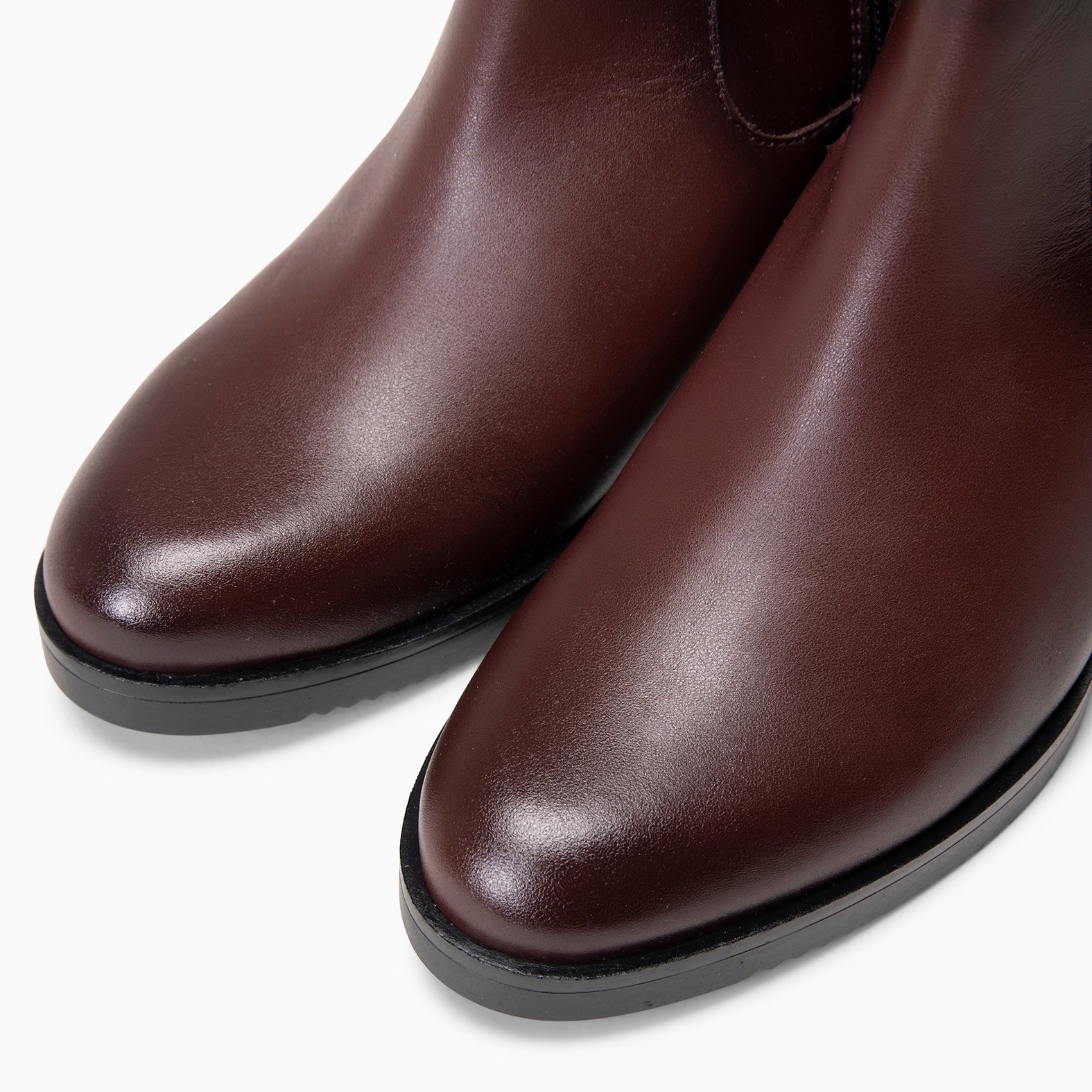 LEMY - Bottines élégantes en cuir BORDEAUX