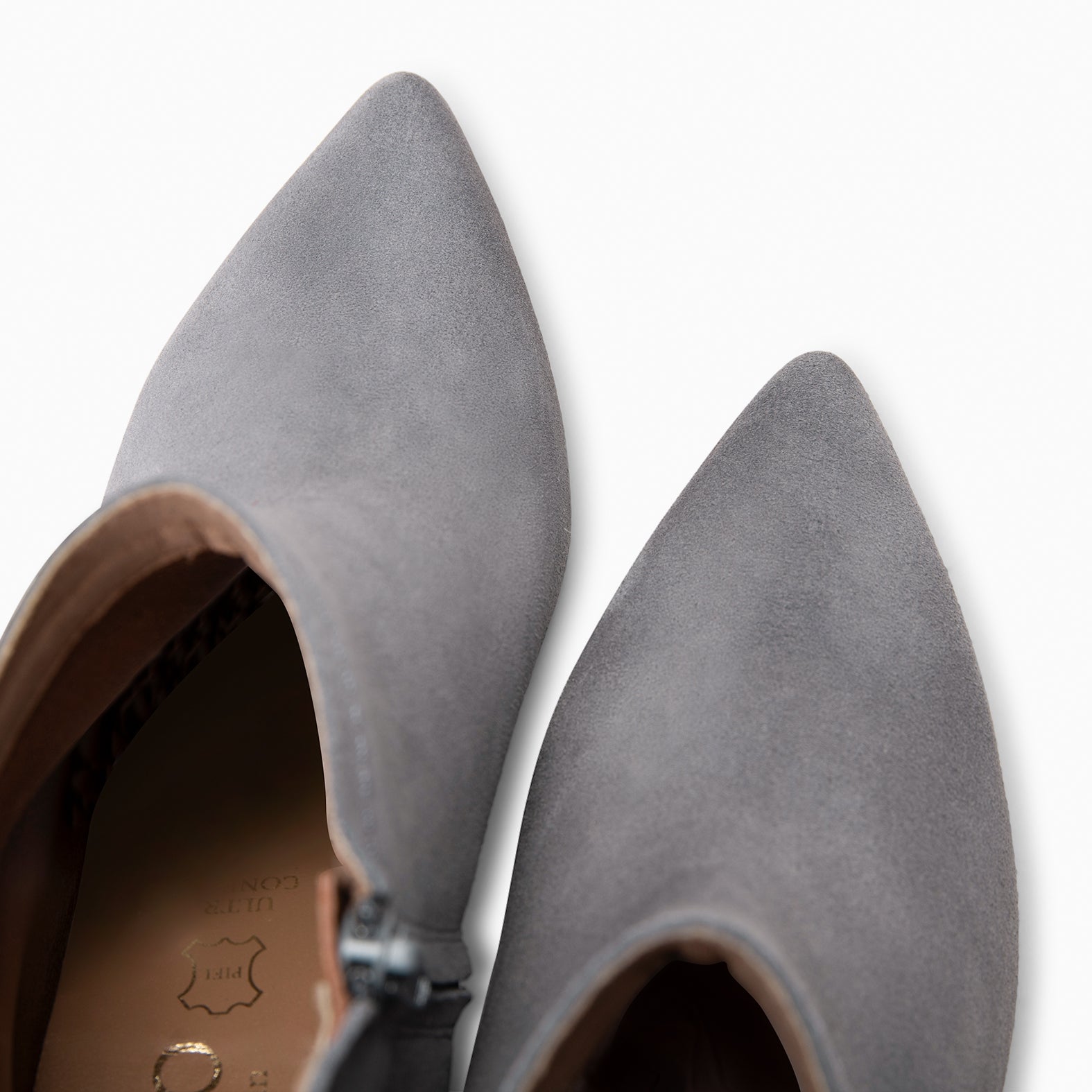LORD – GREY Low heel booties