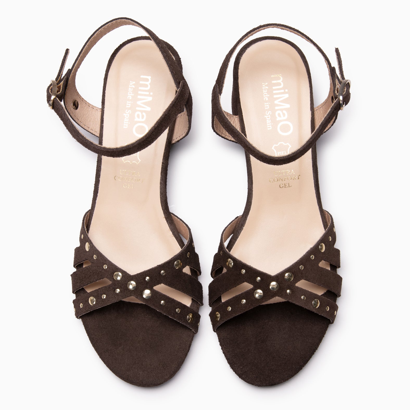 DAISY - Sandalias de tacón medio MARRON