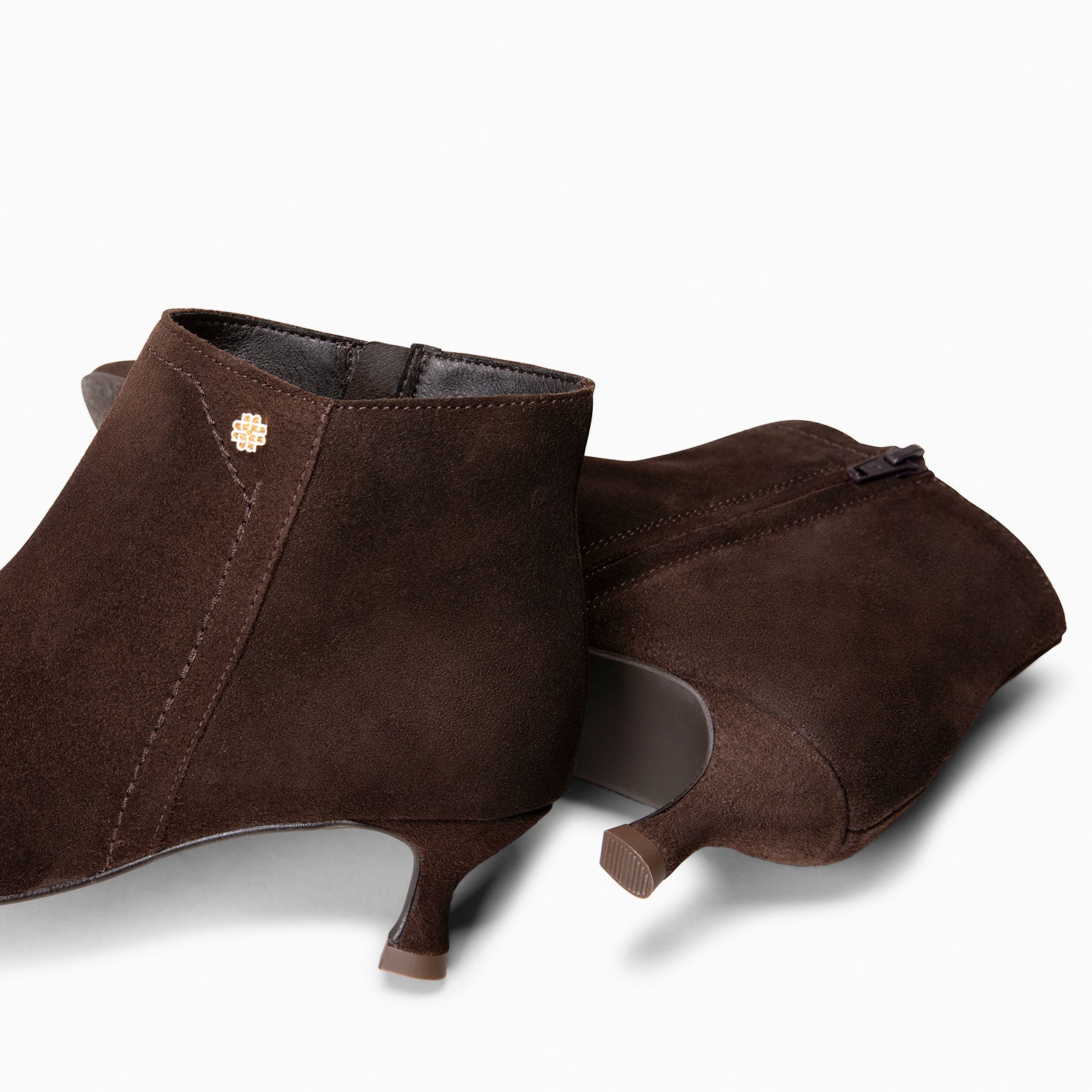 LORD – Botines tacón bajo MARRON