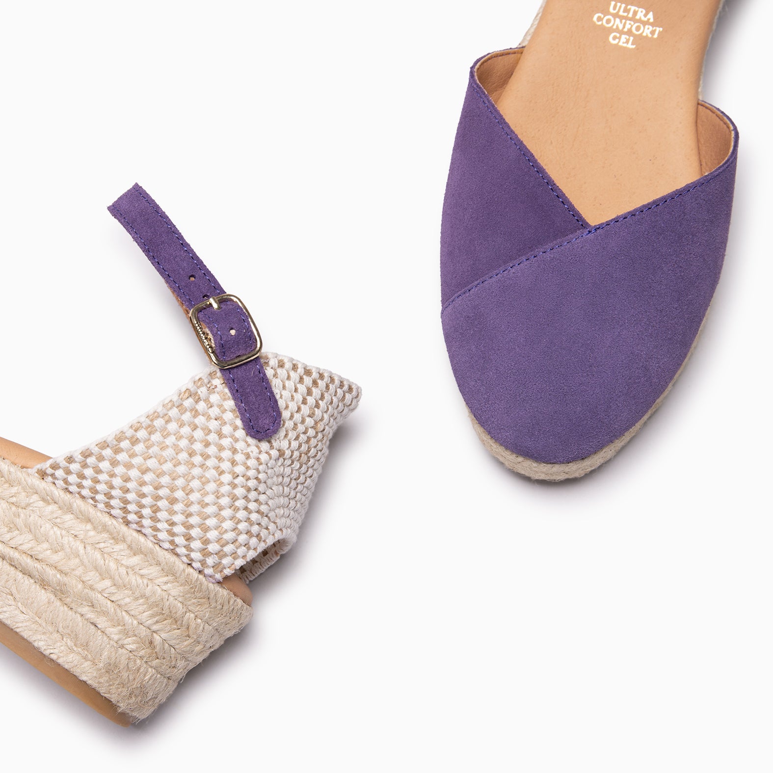 ICA - Espadrilles à petit talon VIOLET
