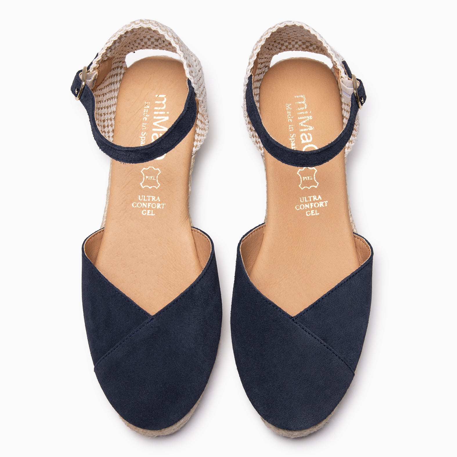 ICA - Espadrilles à petit talon BLEU MARINE