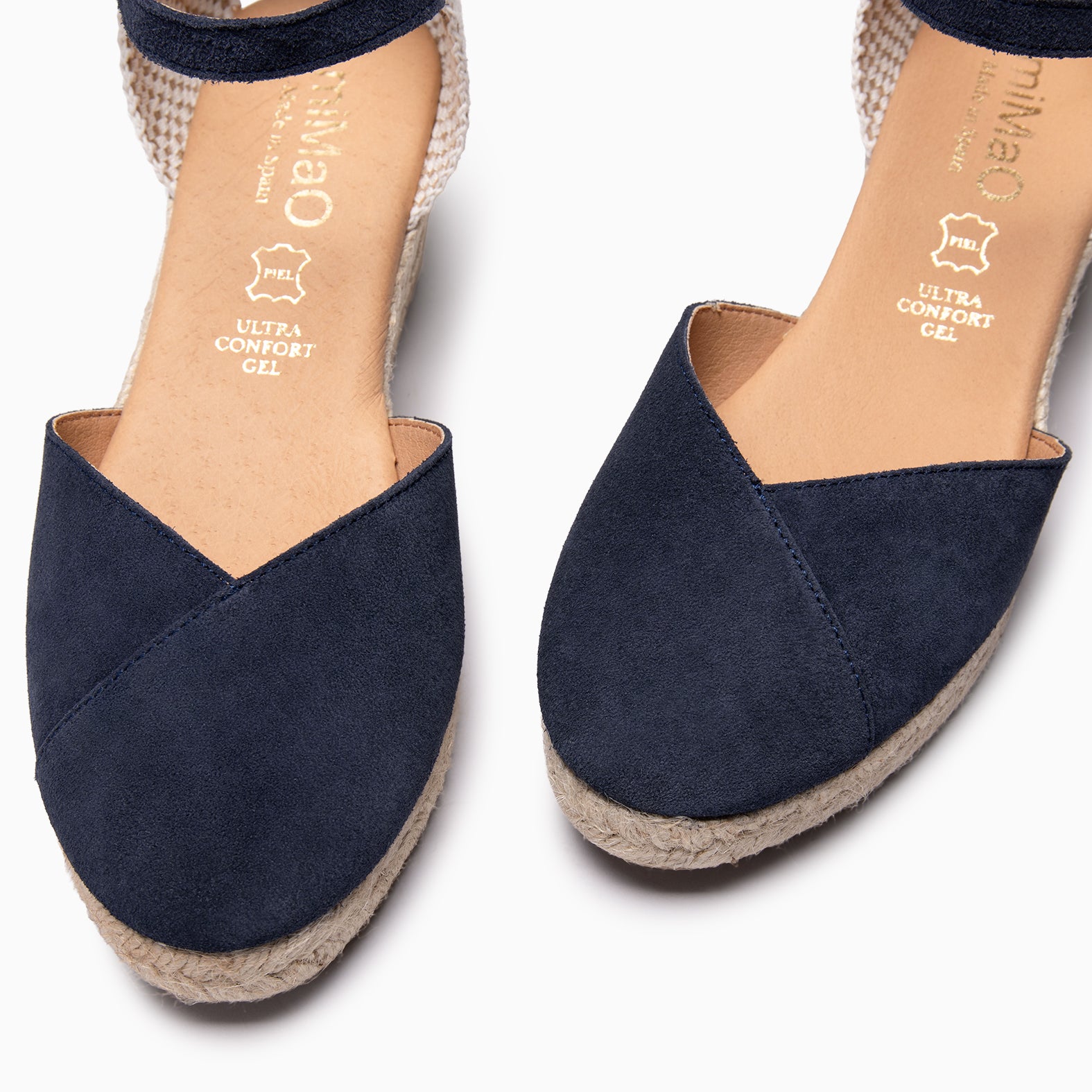 ICA - Espadrilles à petit talon BLEU MARINE